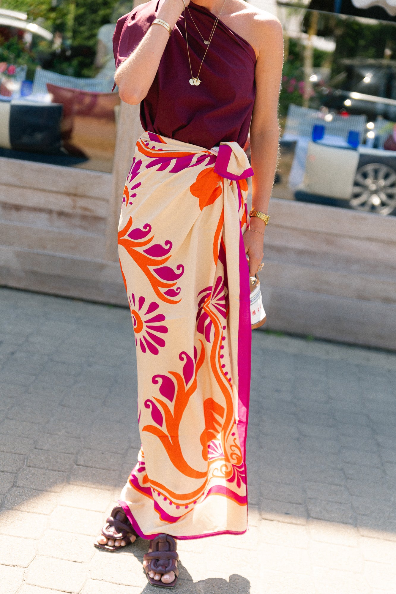 Botanical print pareo - multicolor