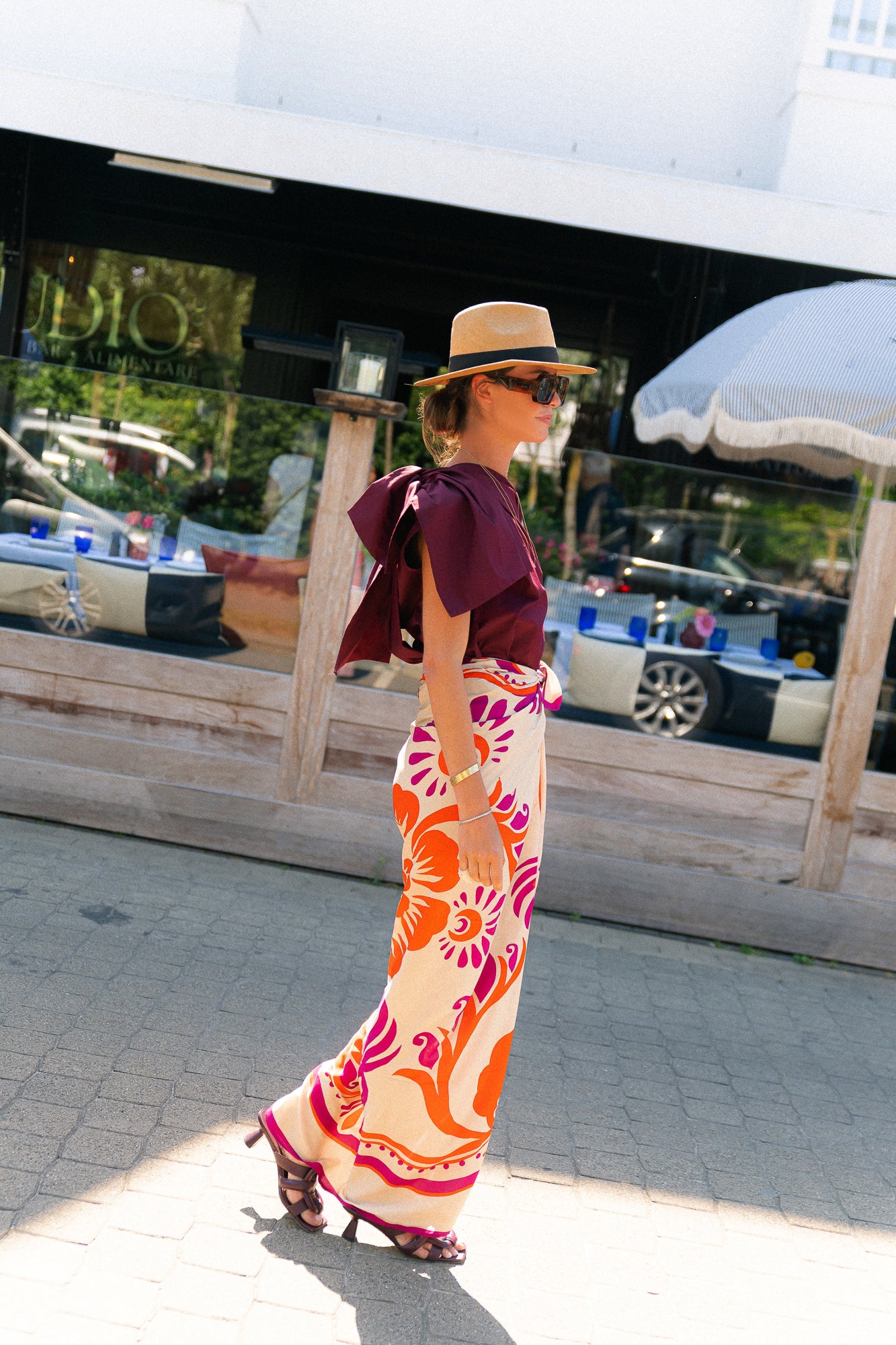 Botanical print pareo - multicolor