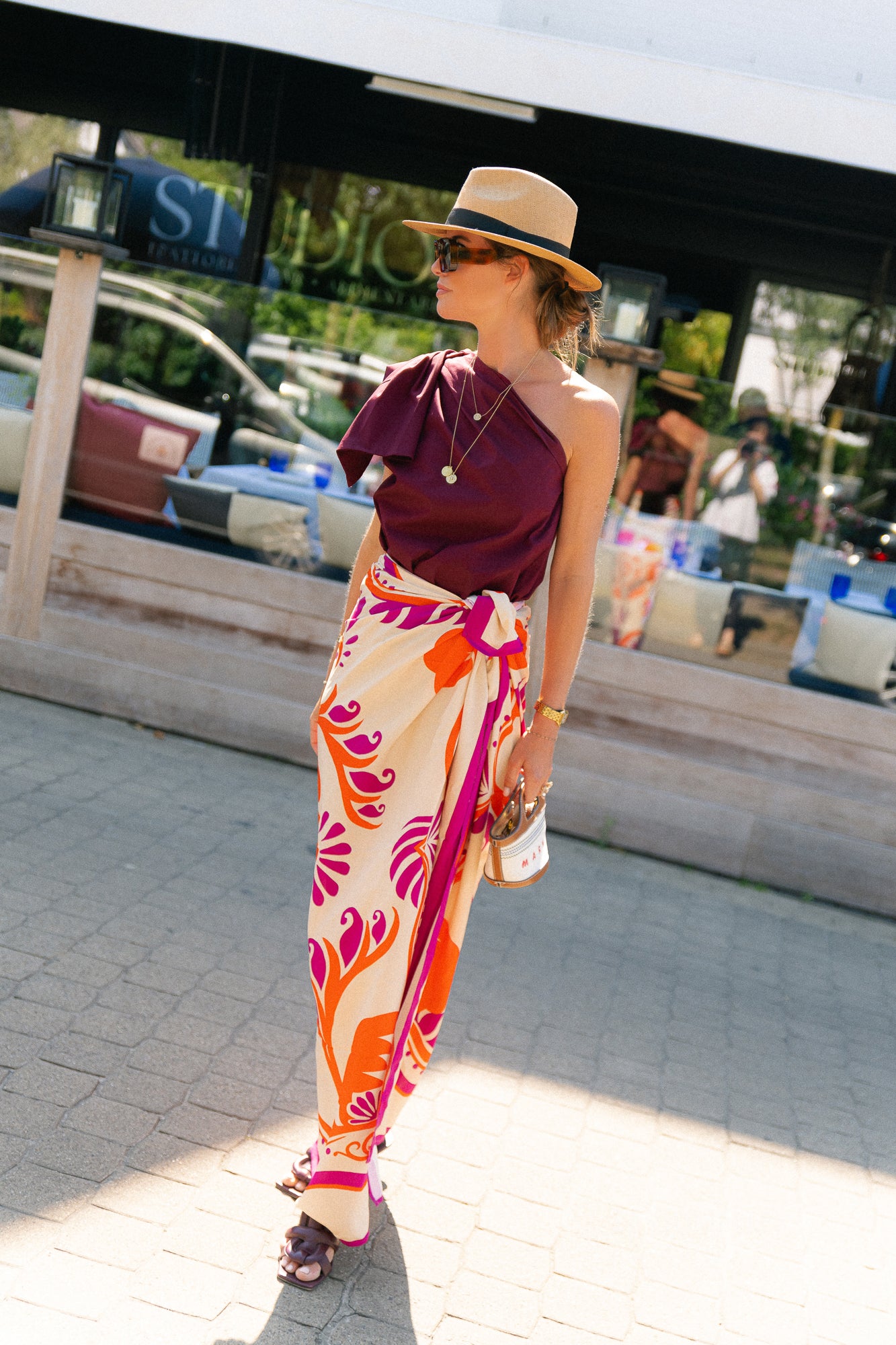 Botanical print pareo - multicolor