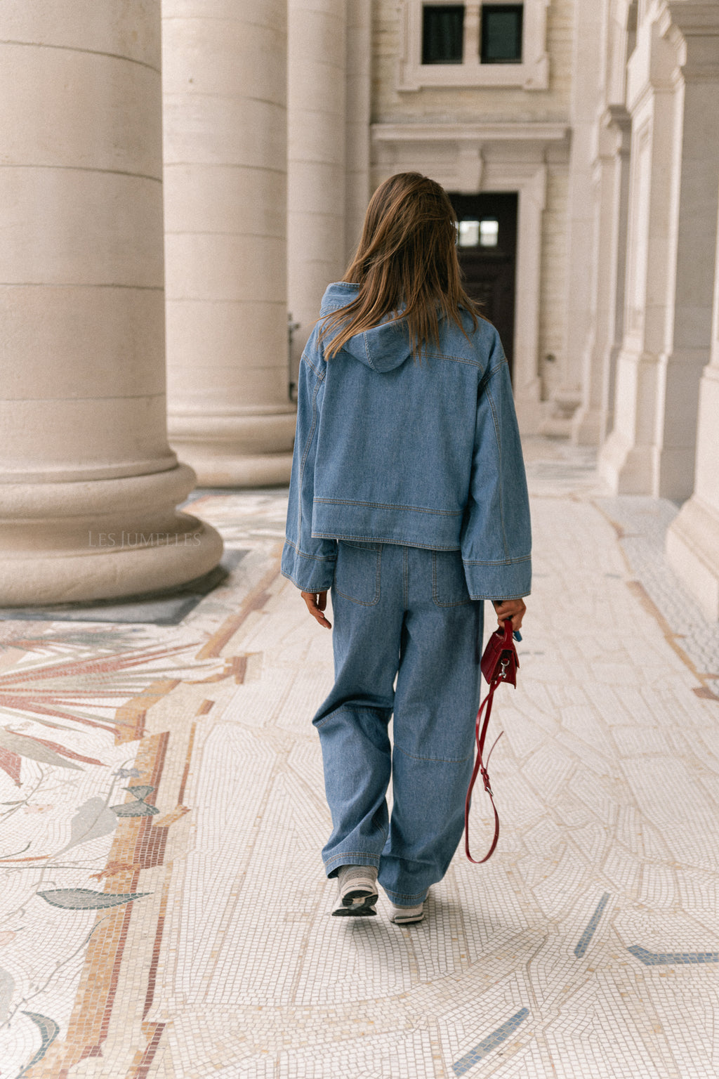 OBJRaly denim MW pant light blue denim