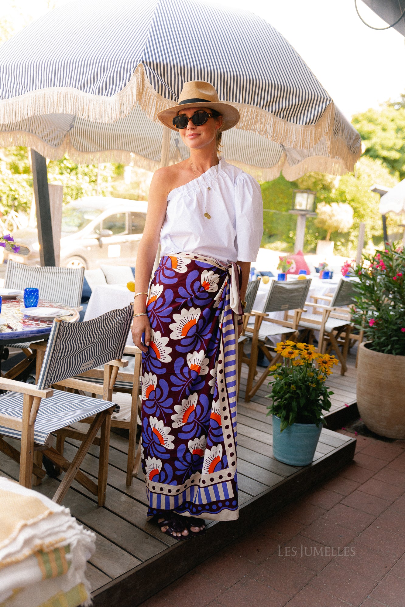 Daisy print pareo - multicolor