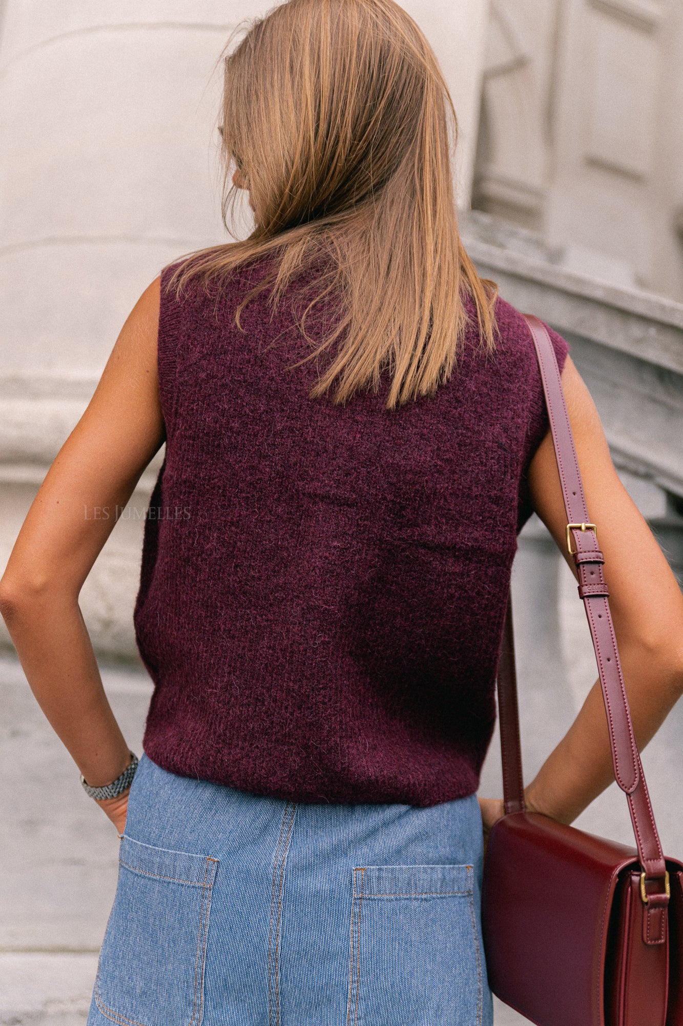 Gilet col rond boutonné SLFLulu SL fig