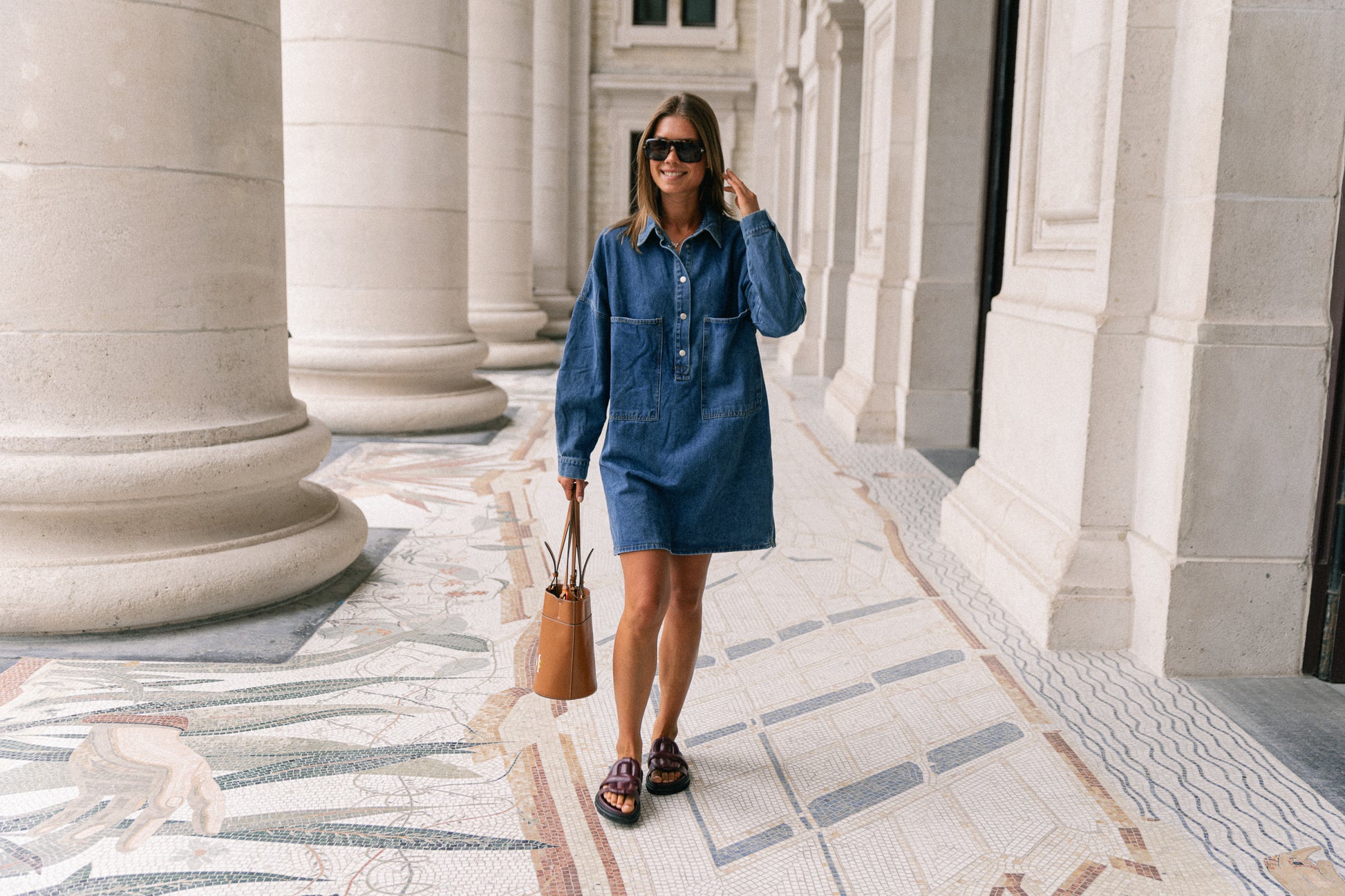 Jacky denim dress medium blue