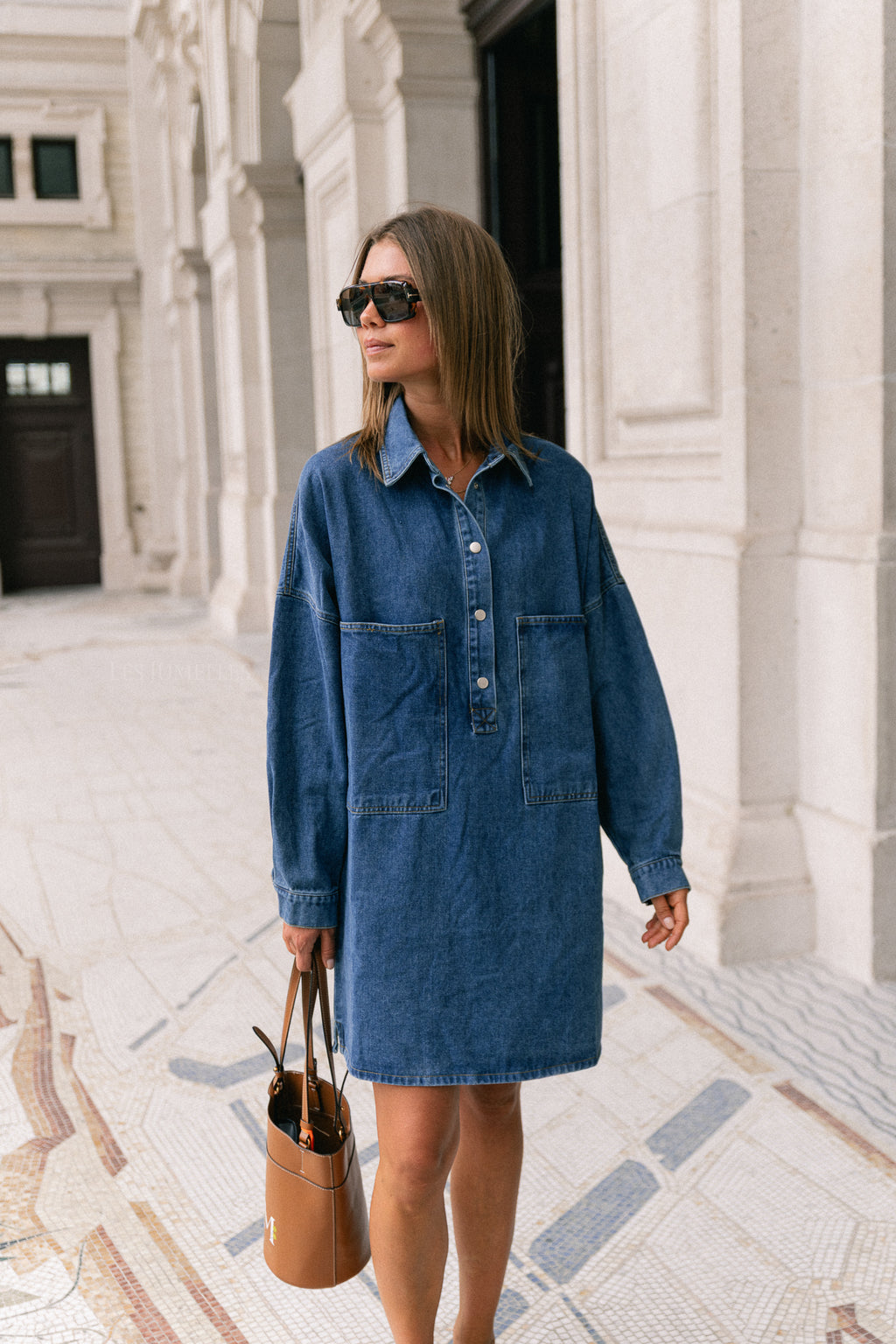 Jacky denim dress medium blue