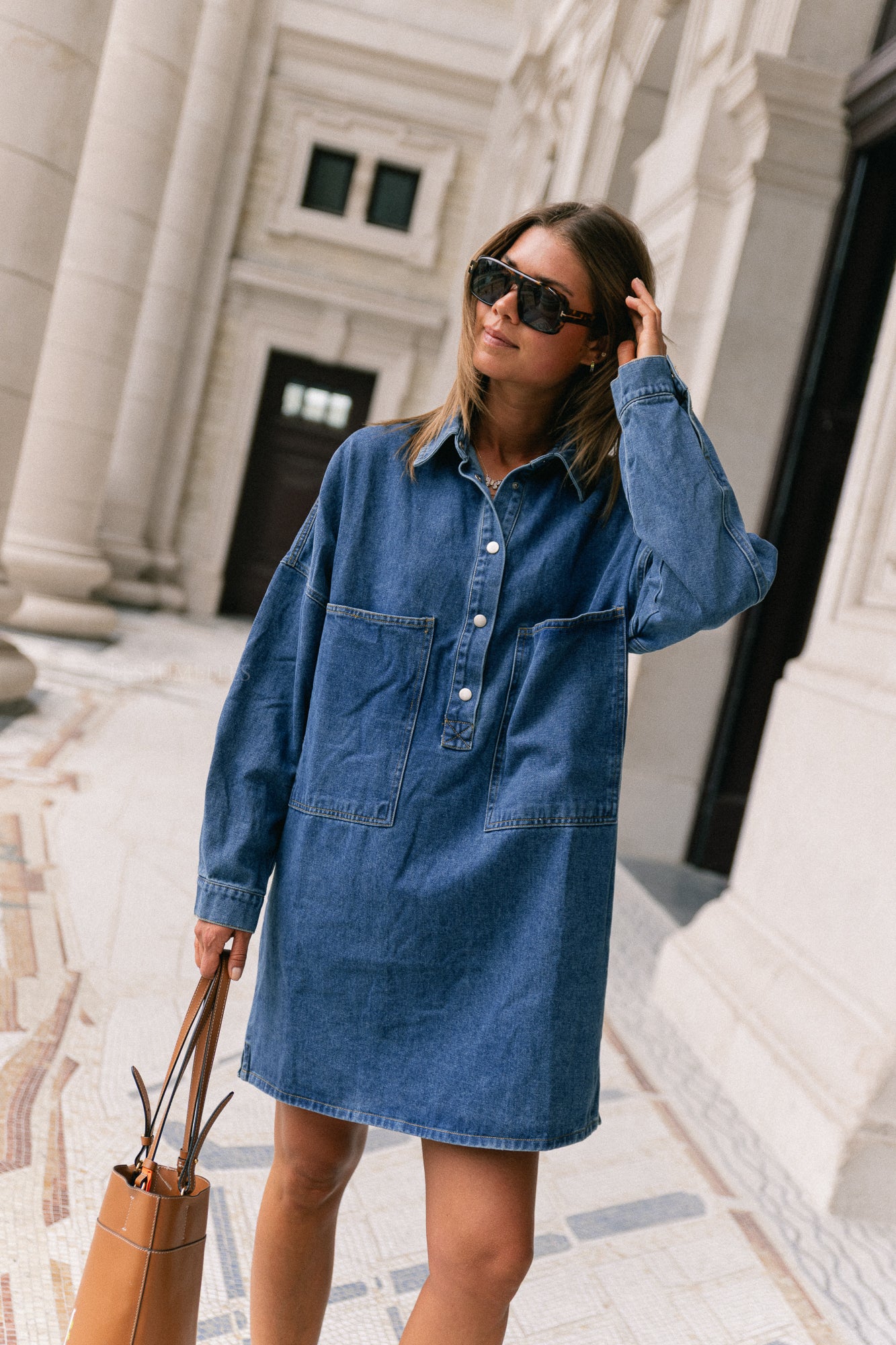 Jacky denim dress medium blue