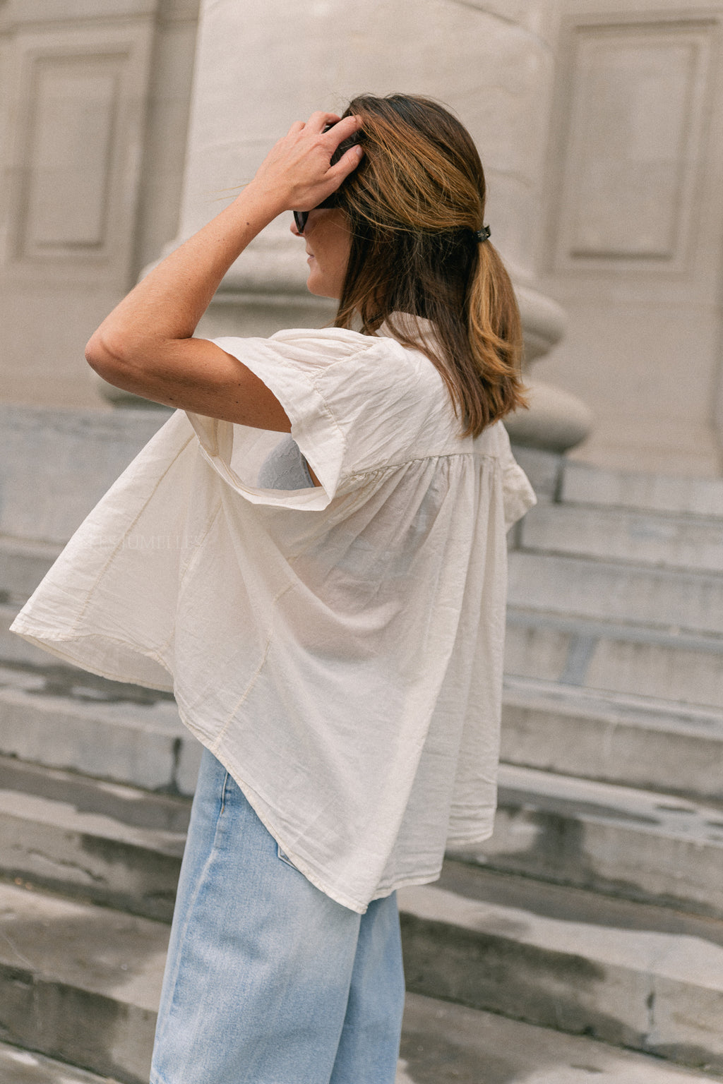 Portia blouse ecru