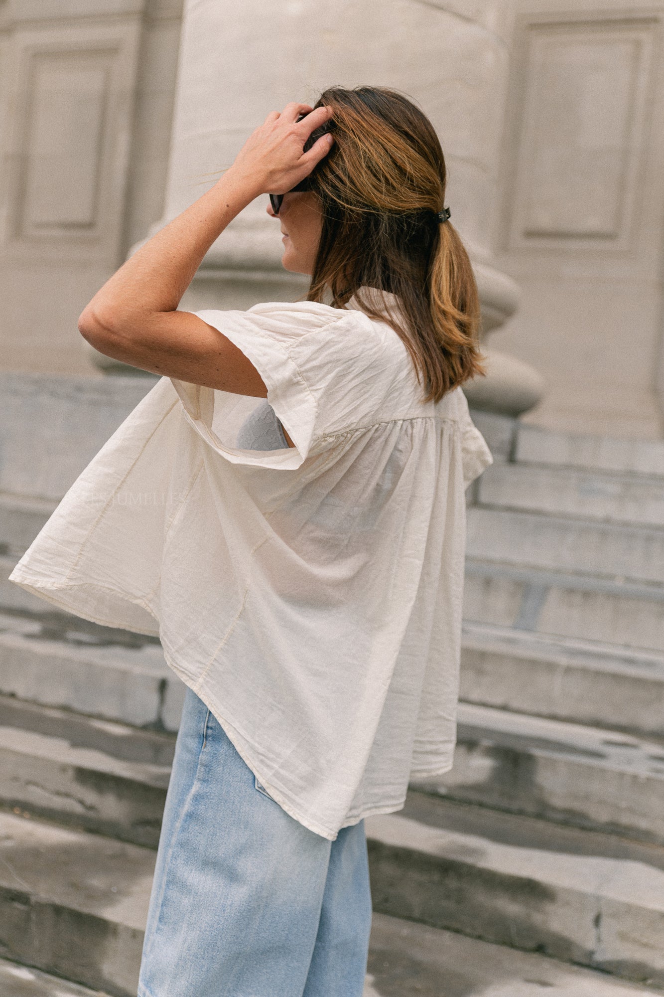 Portia blouse ecru