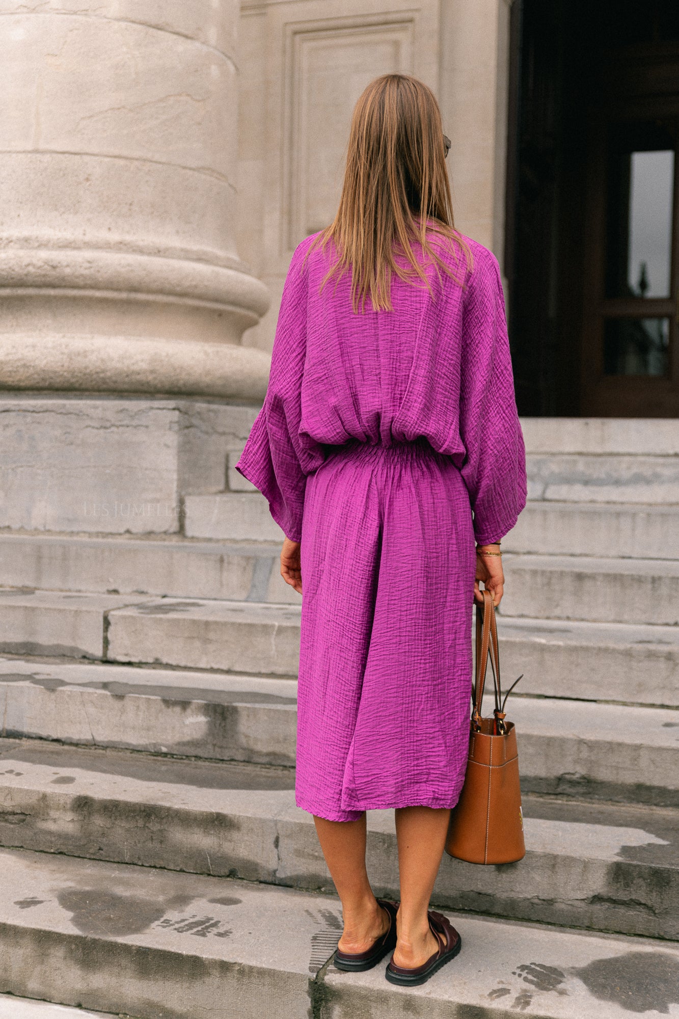 Robe longue Helen magenta