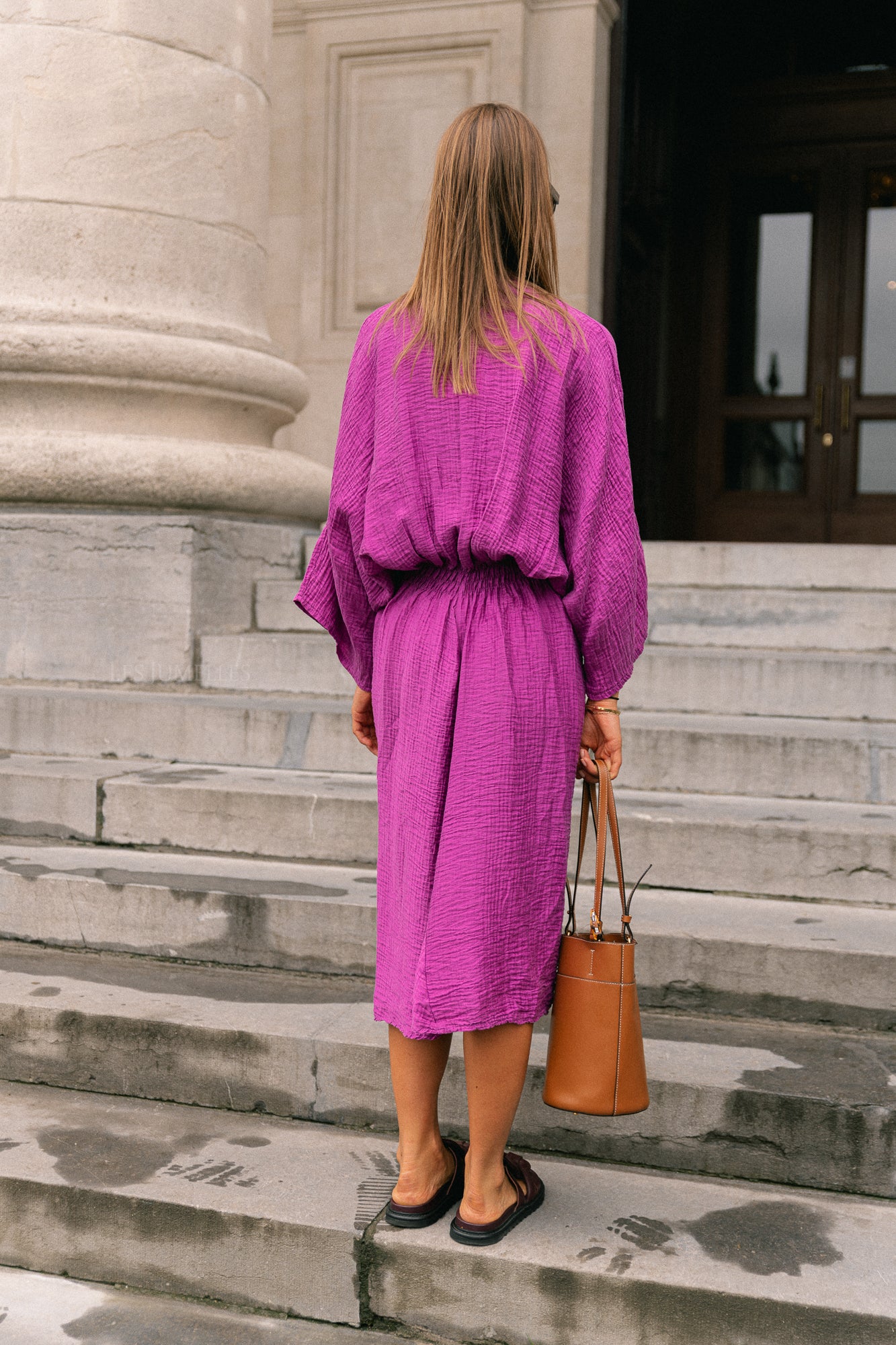 Robe longue Helen magenta