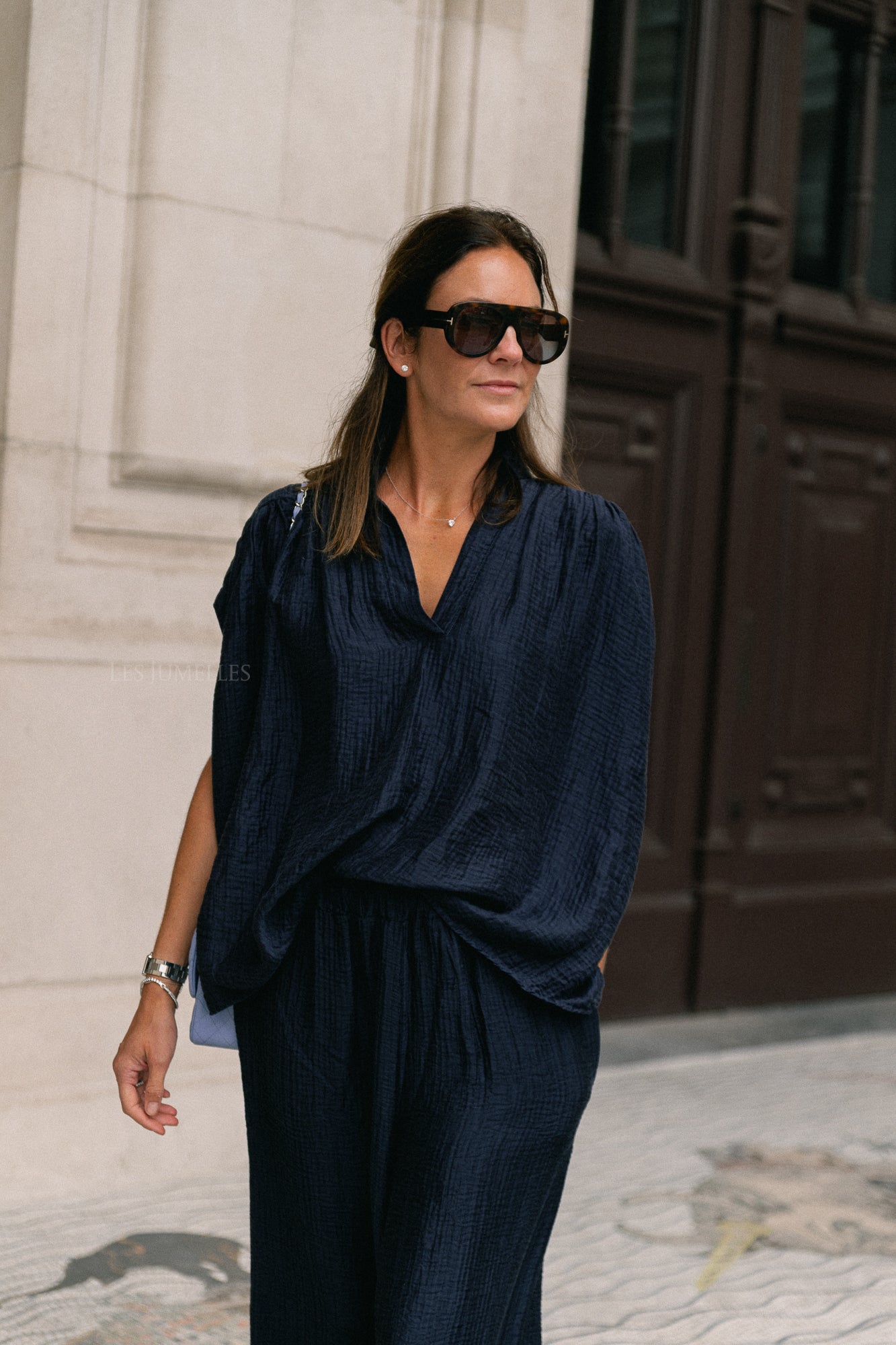 Chemise Celia SS bleu marine