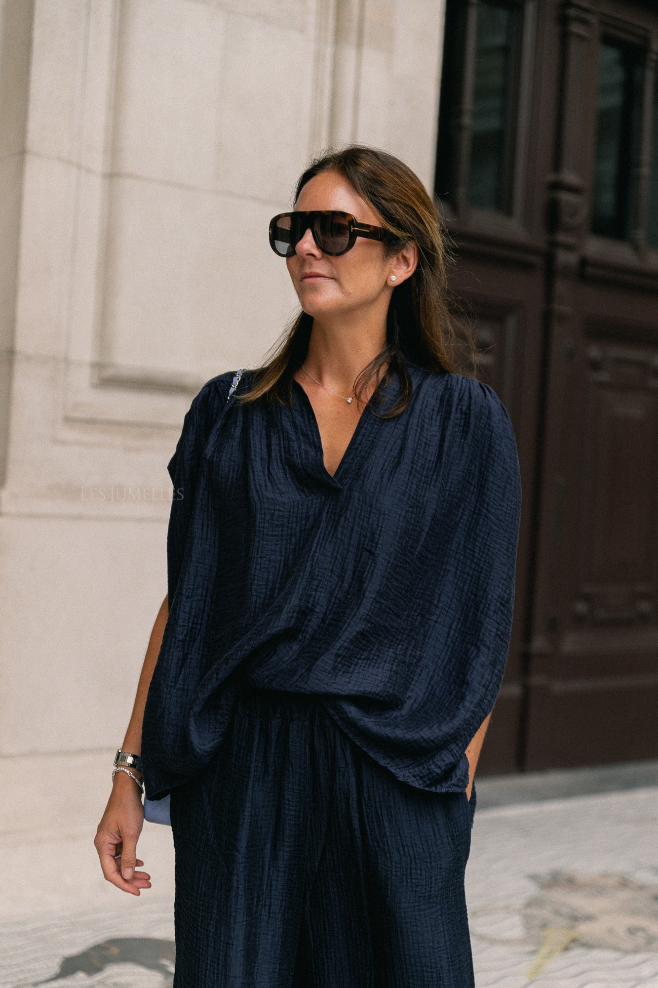 Chemise Celia SS bleu marine