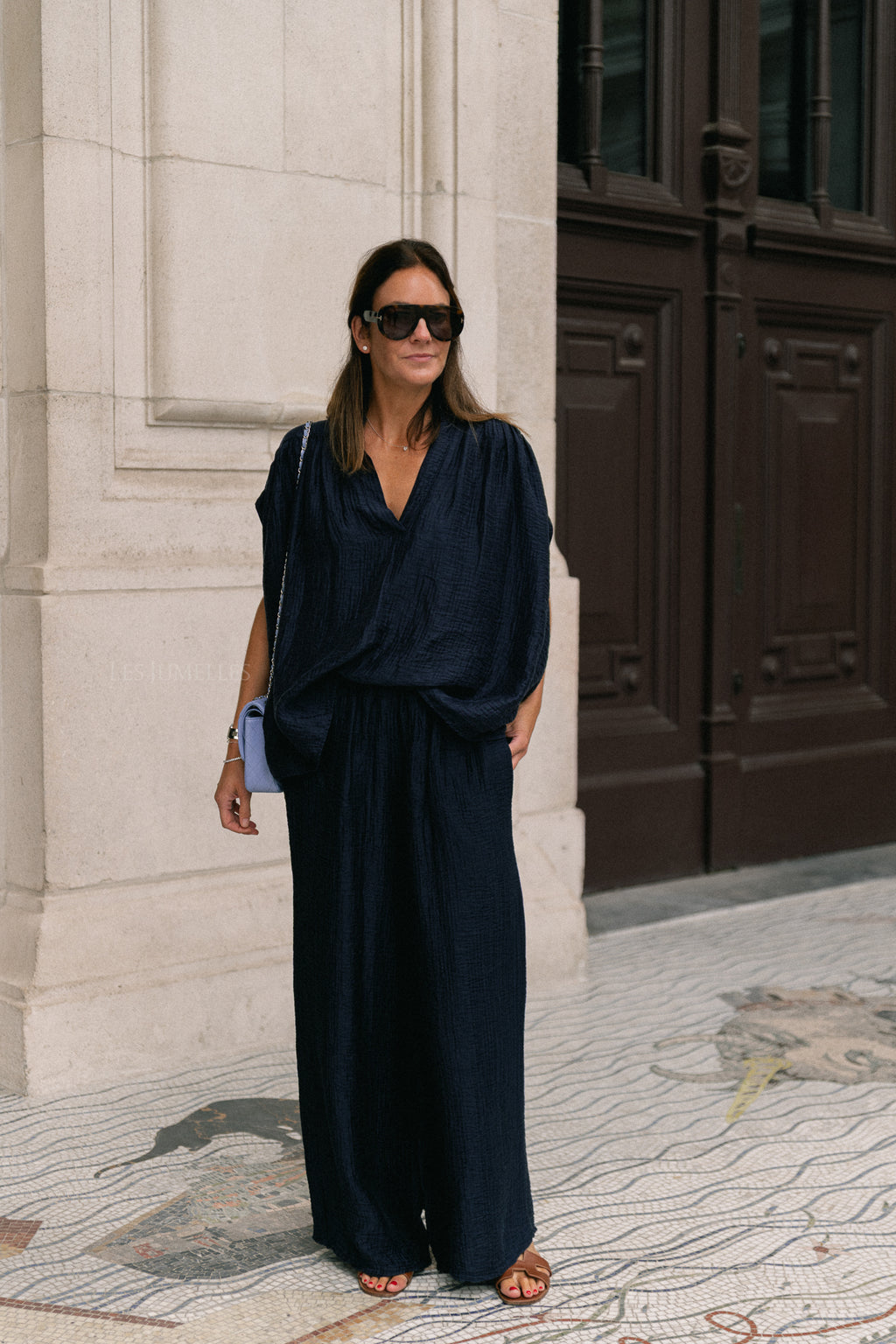 Chemise Celia SS bleu marine