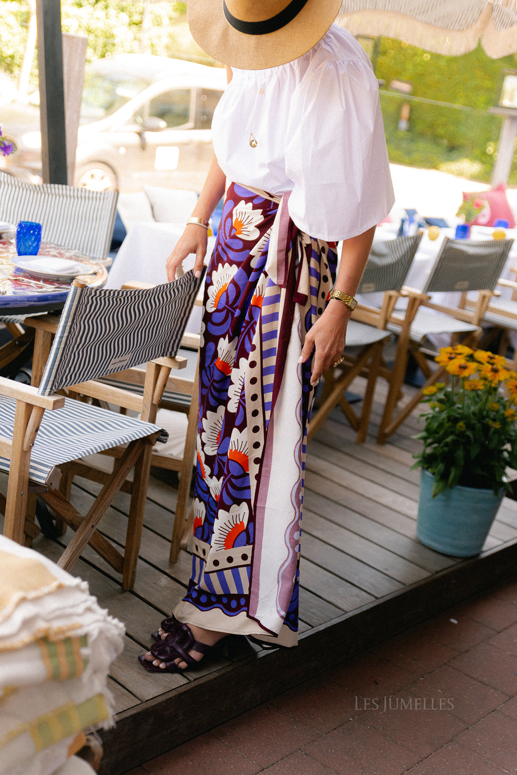 Daisy print pareo - multicolor