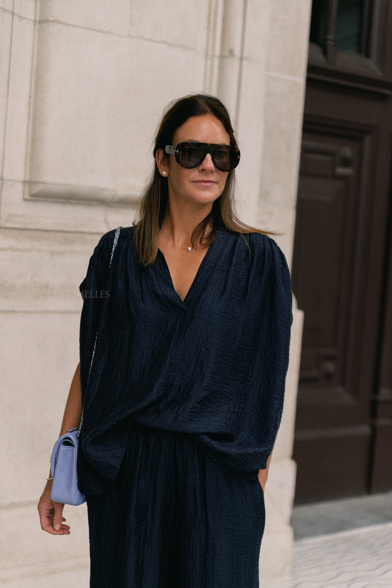 Chemise Celia SS bleu marine
