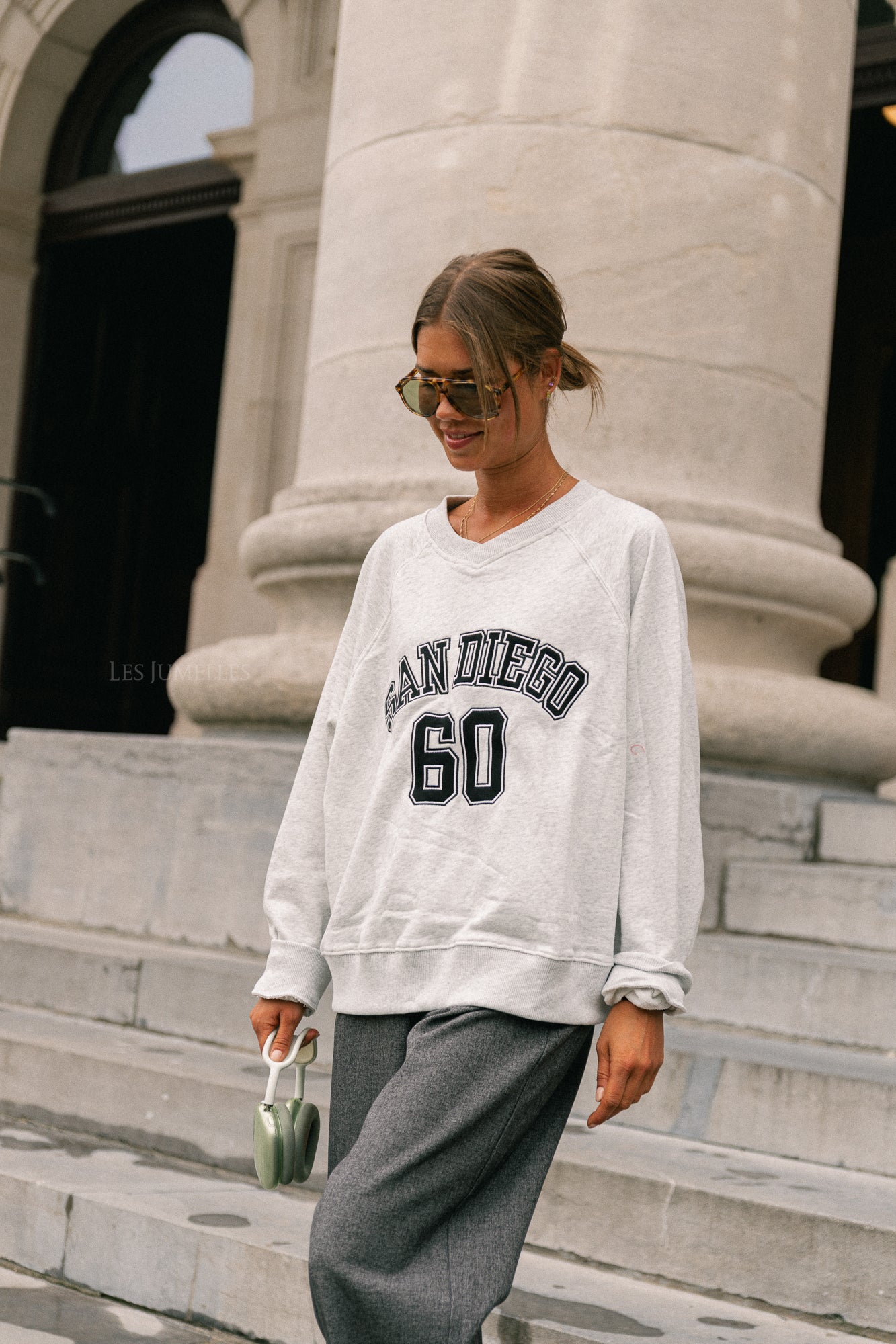 San Diego sweater light grey melange