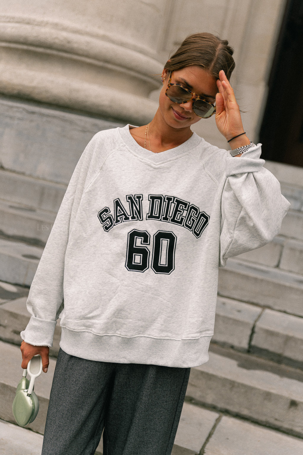 San Diego sweater light grey melange