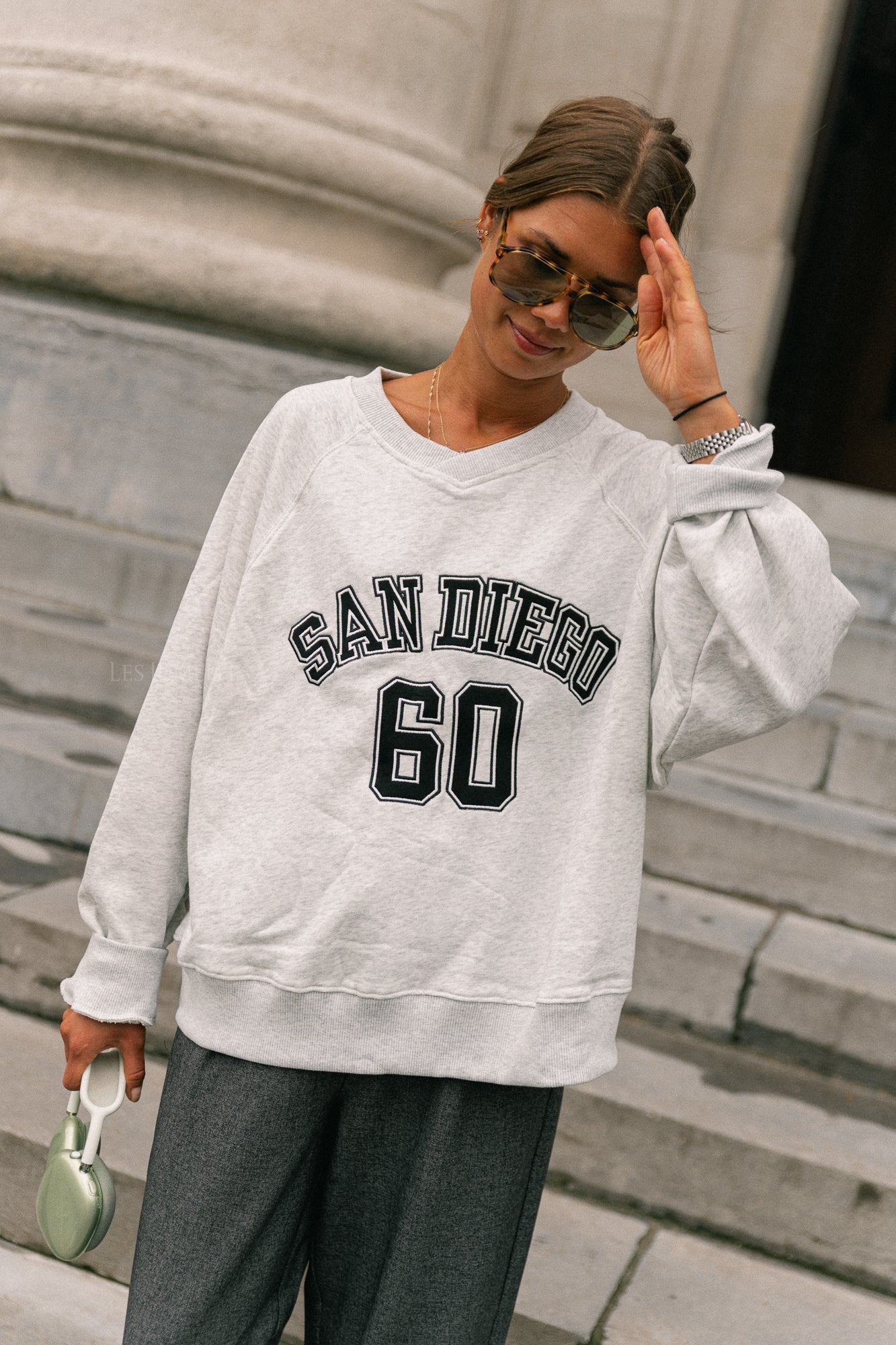 San Diego sweater light grey melange