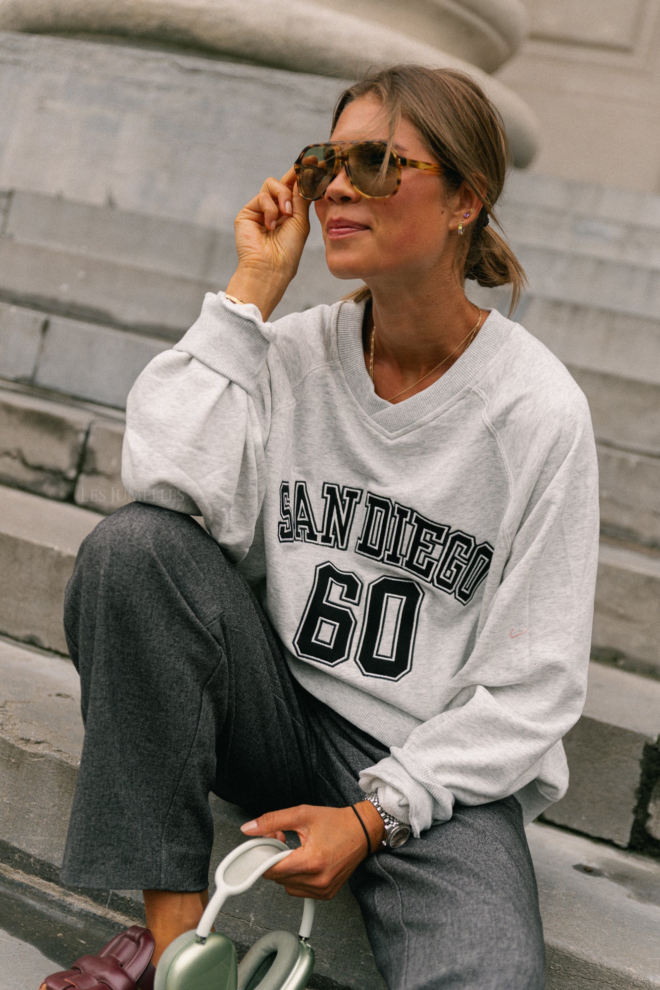 San Diego sweater light grey melange