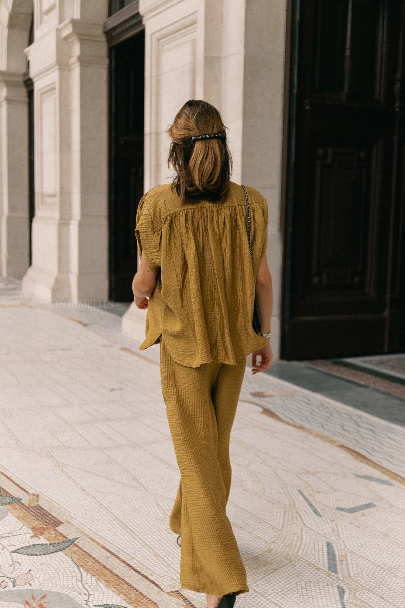 Celia SS shirt ochre