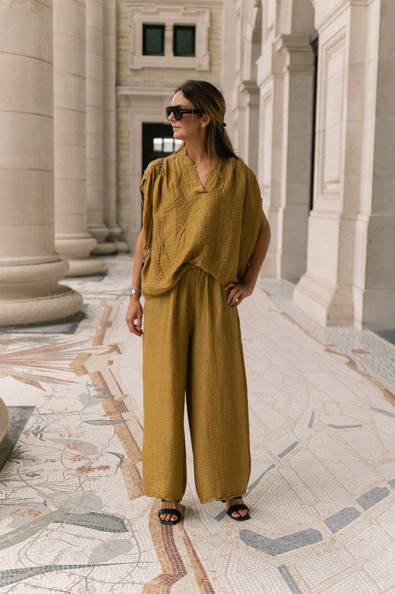Celia SS shirt ochre