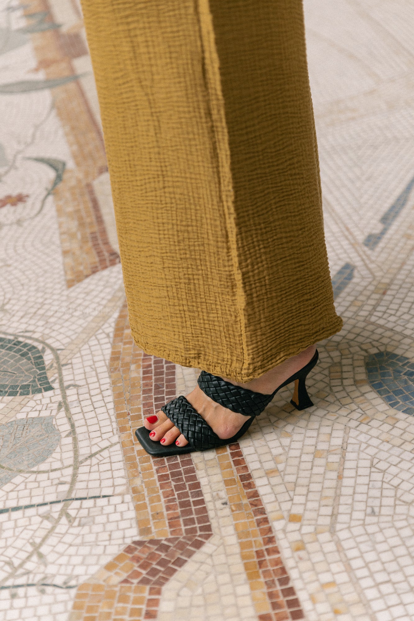 Celia wide pants ochre
