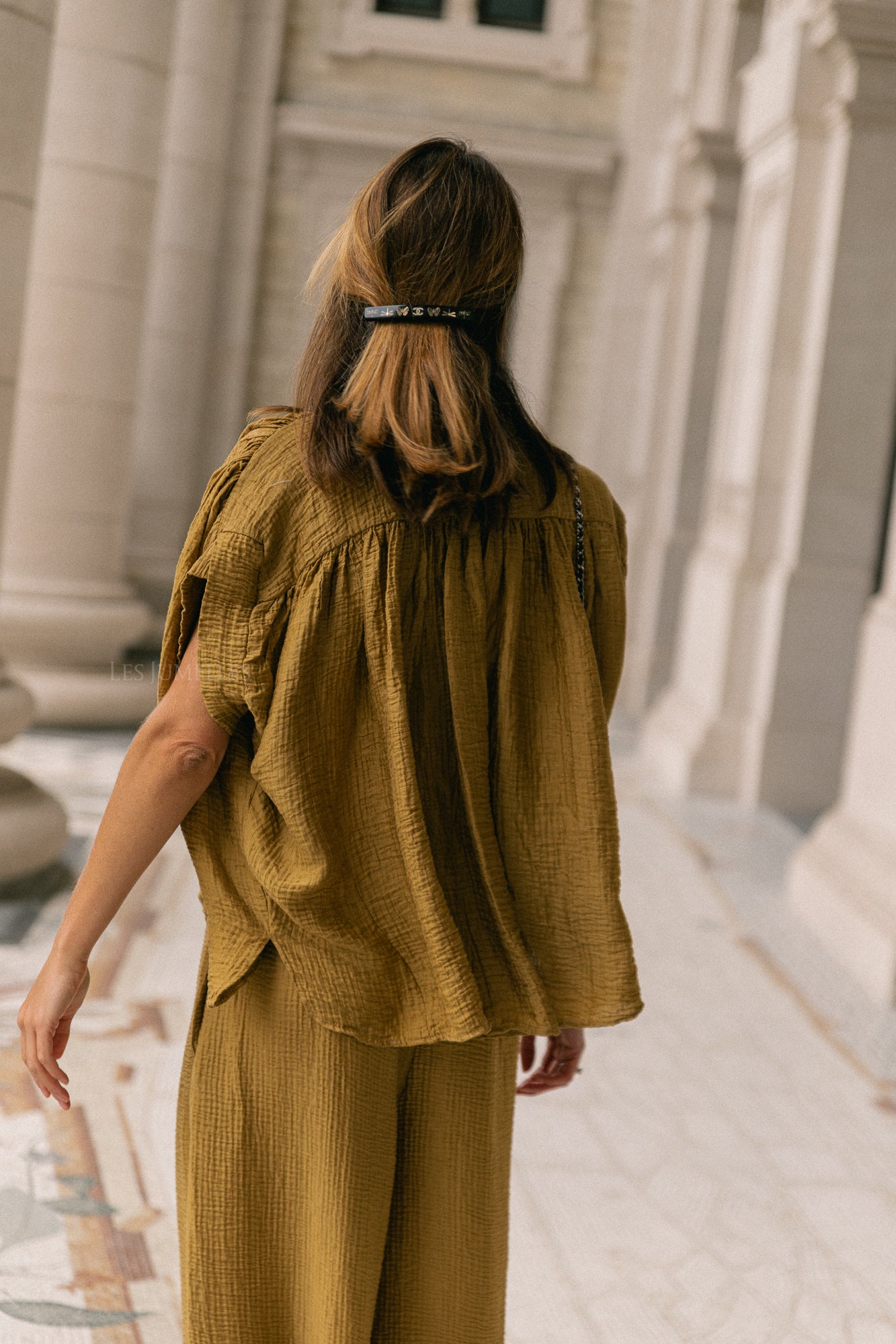 Celia SS shirt ochre
