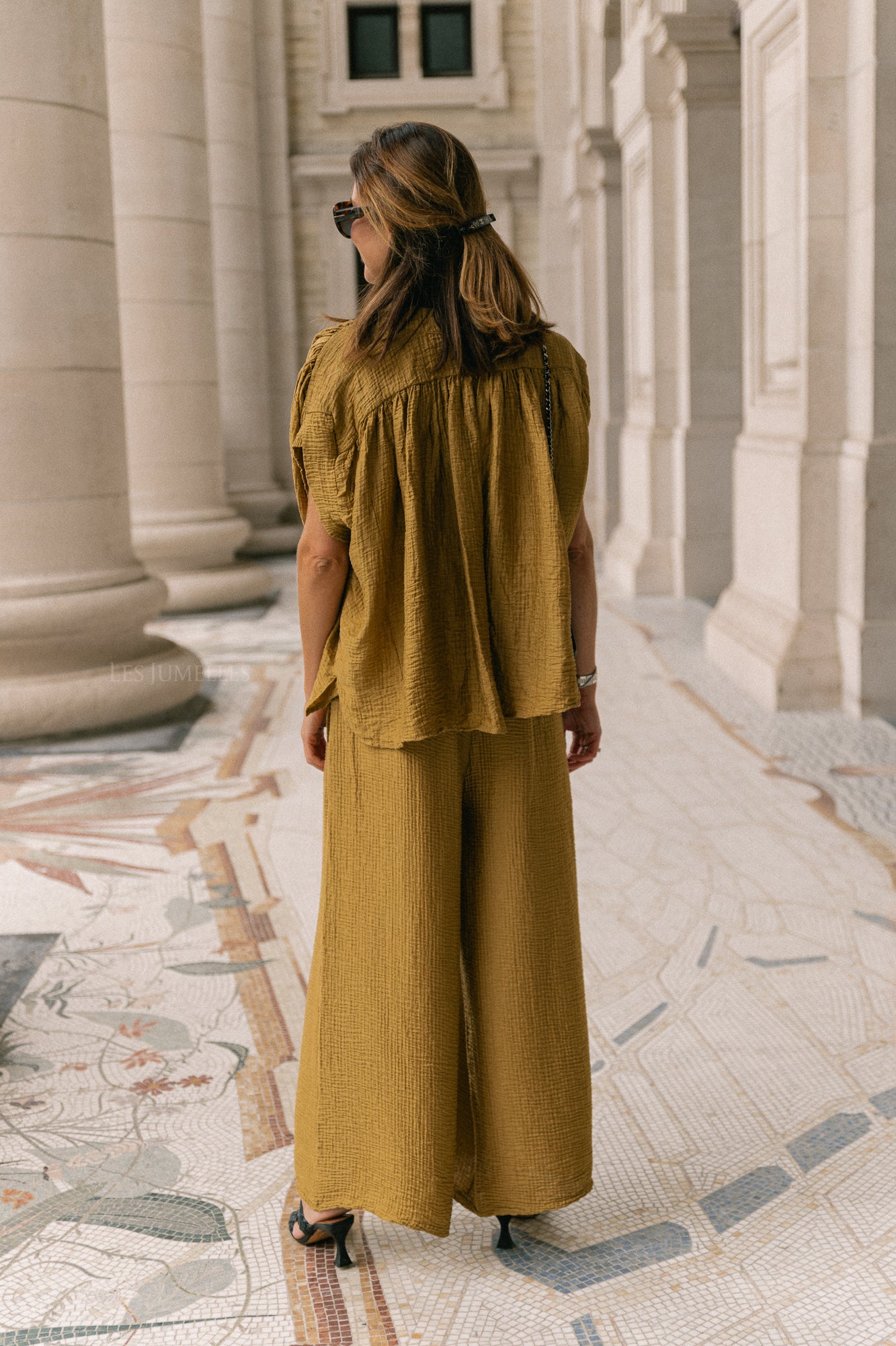 Celia SS shirt ochre