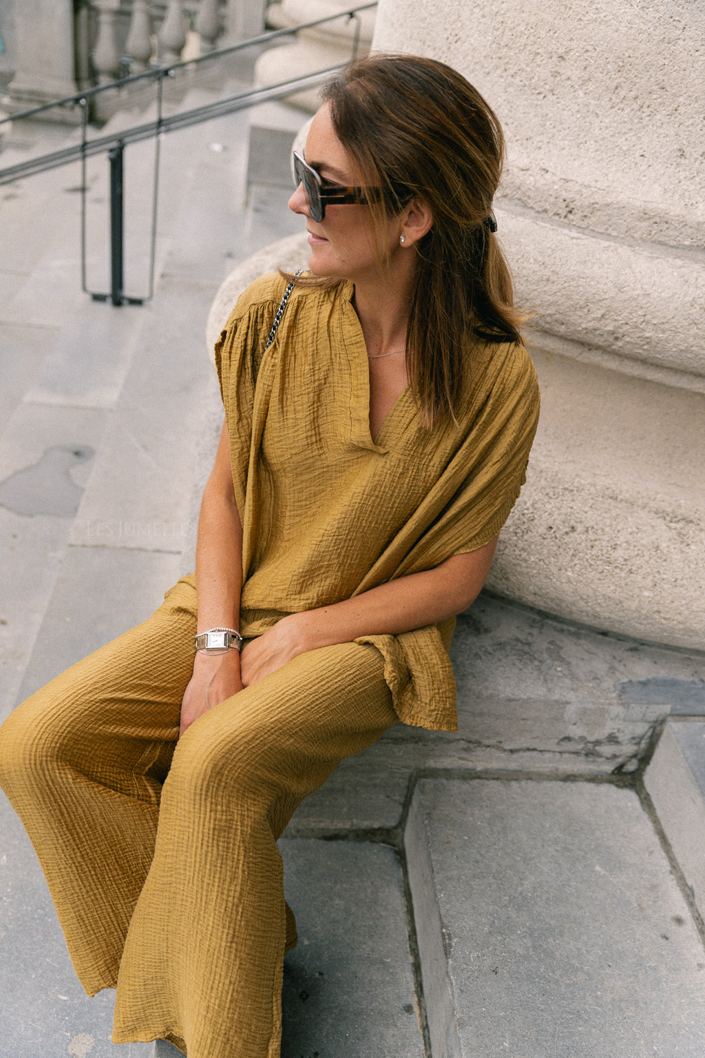 Chemise Celia SS ocre