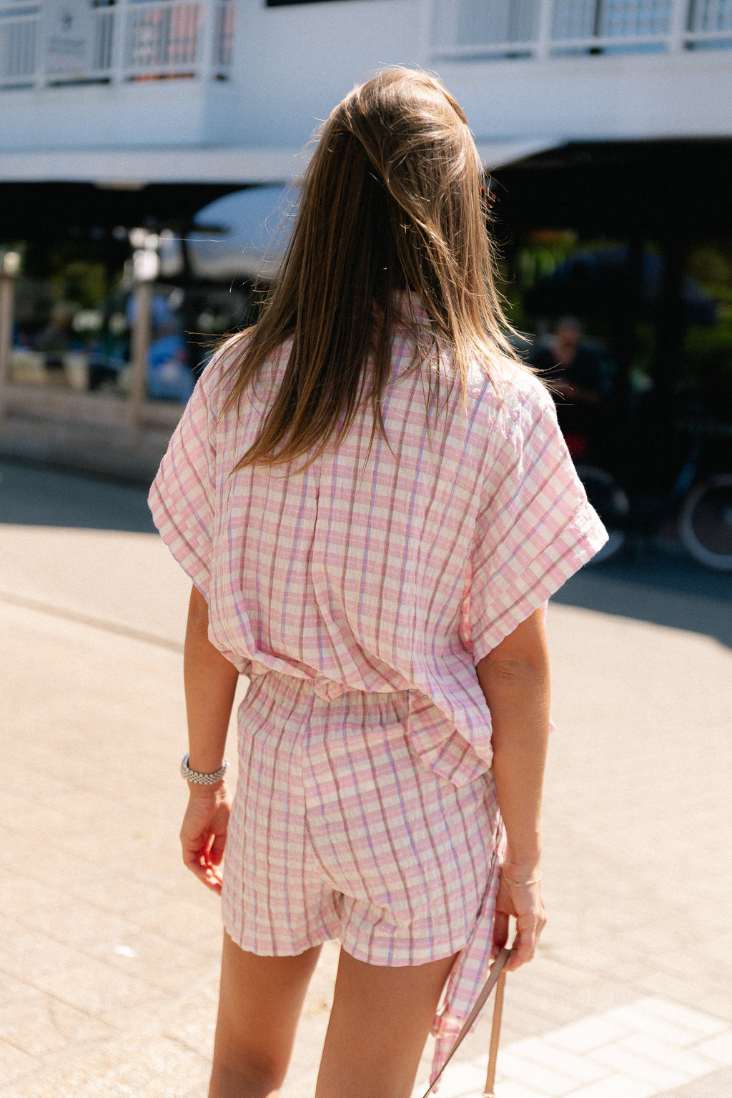 Juliette SS checkered shirt multicolor
