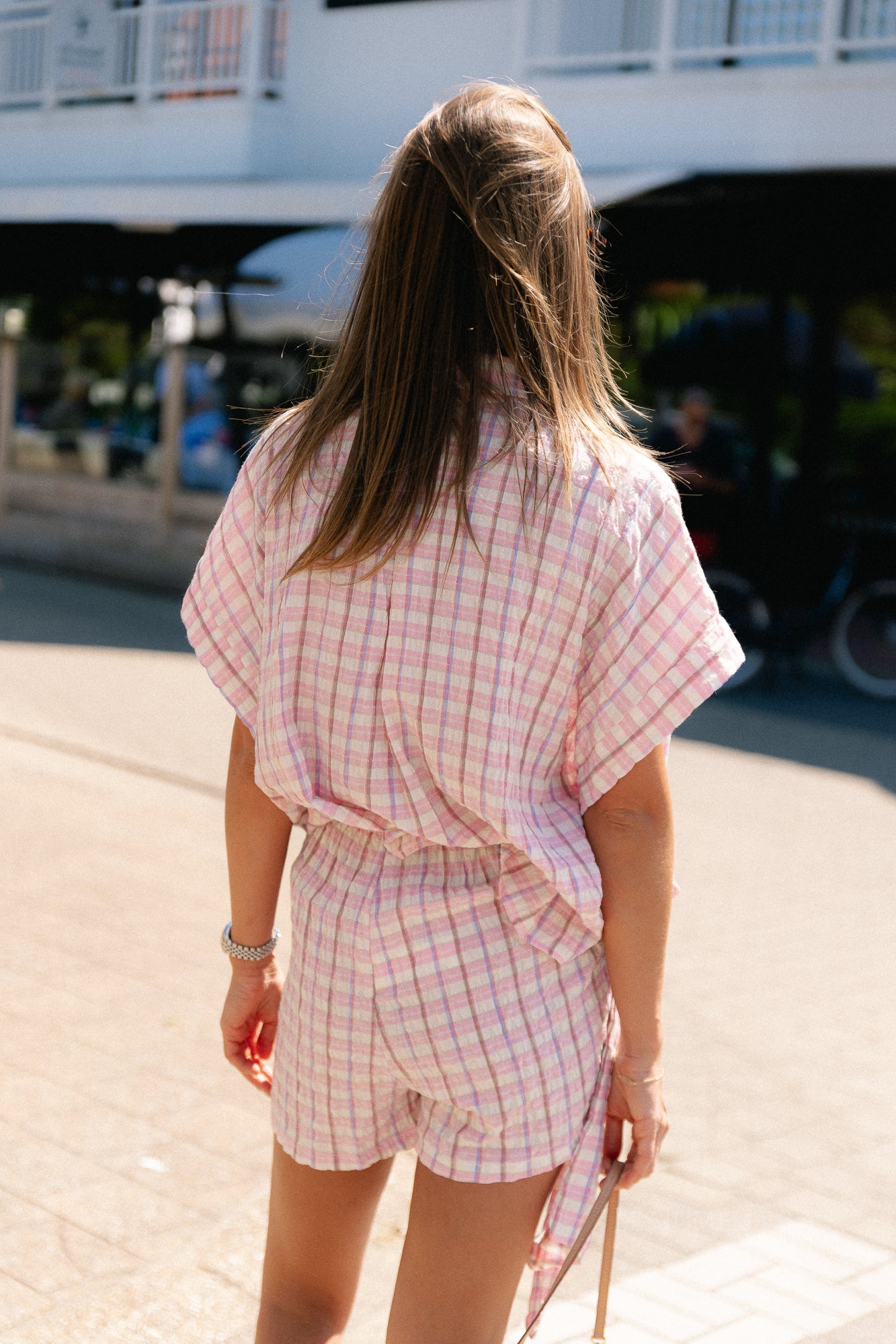 Juliette SS checkered shirt multicolor