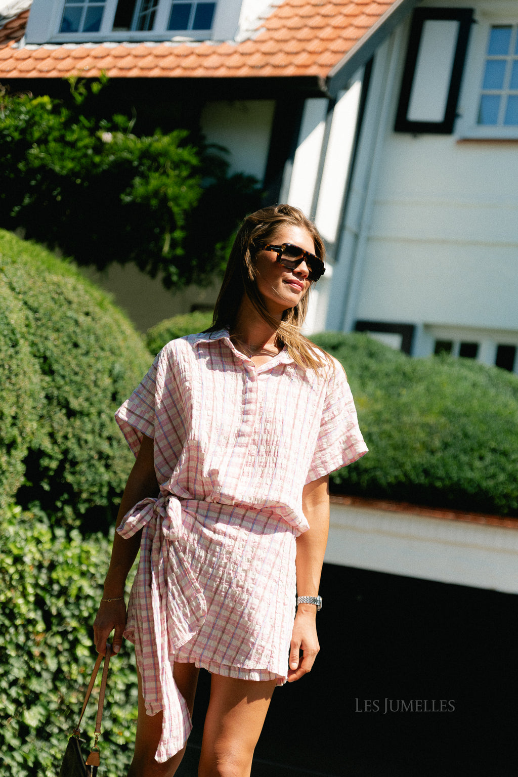 Juliette SS checkered shirt multicolor