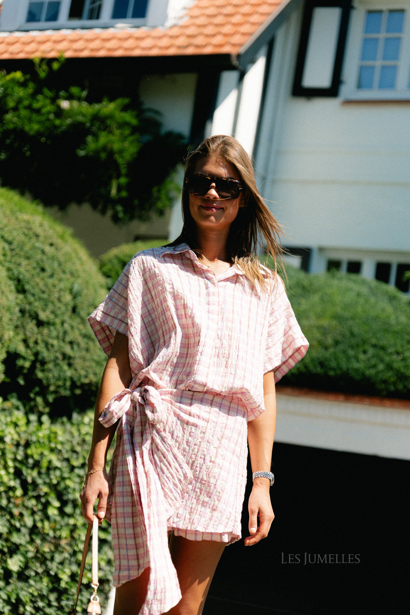 Juliette SS checkered shirt multicolor