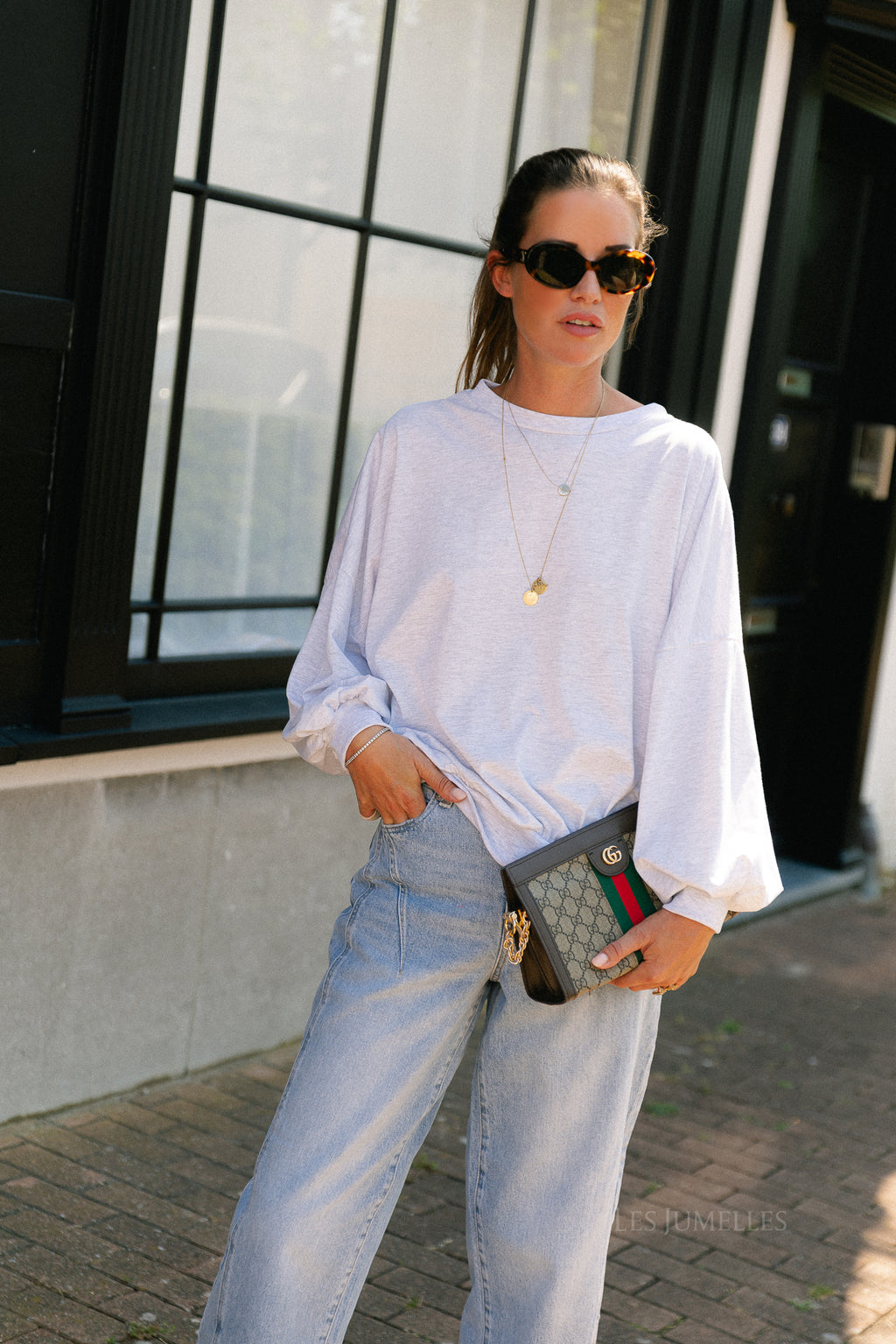 Selma sweater light grey melange