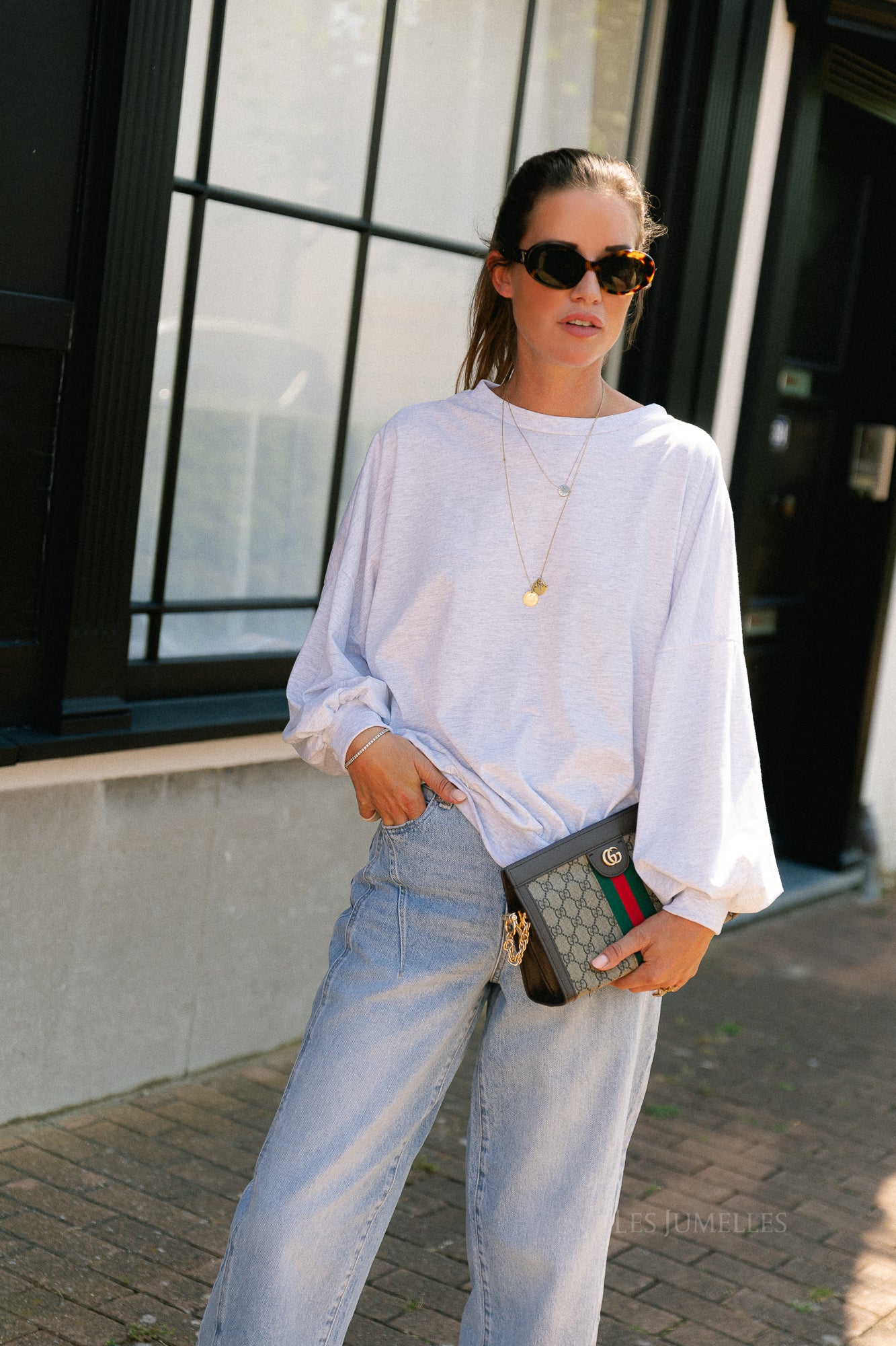 Selma sweater light grey melange