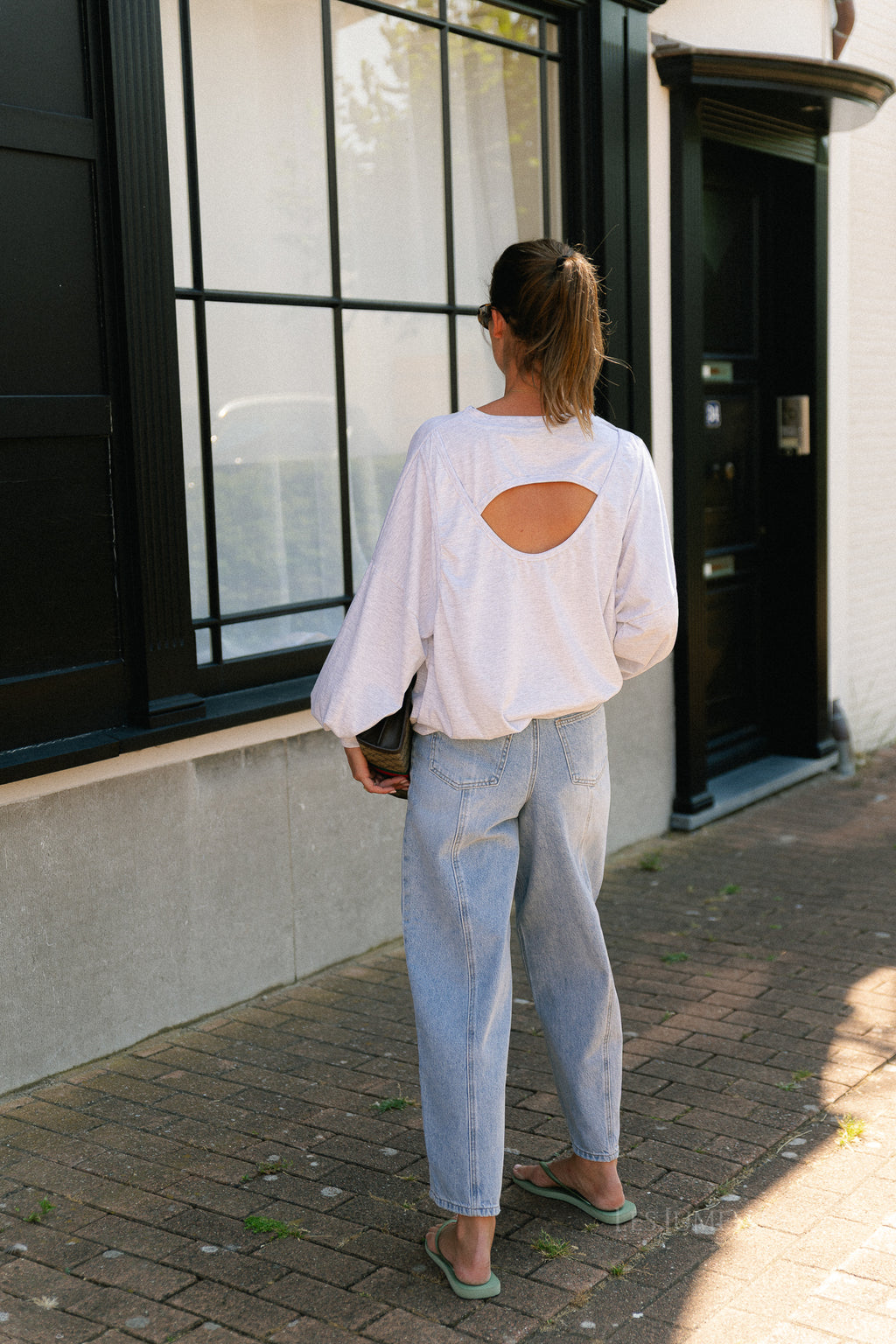 Selma sweater light grey melange