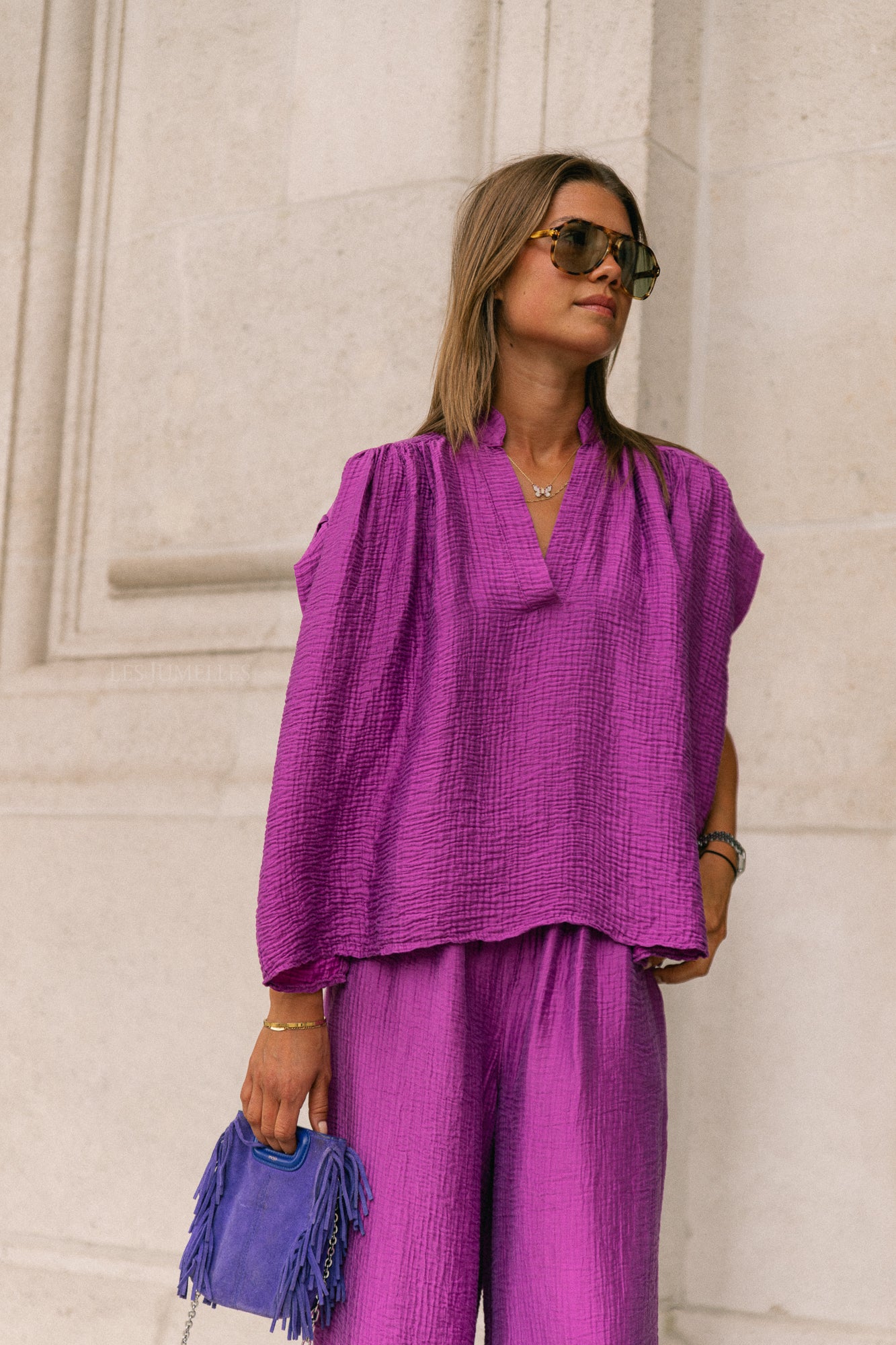 Chemise Celia SS magenta