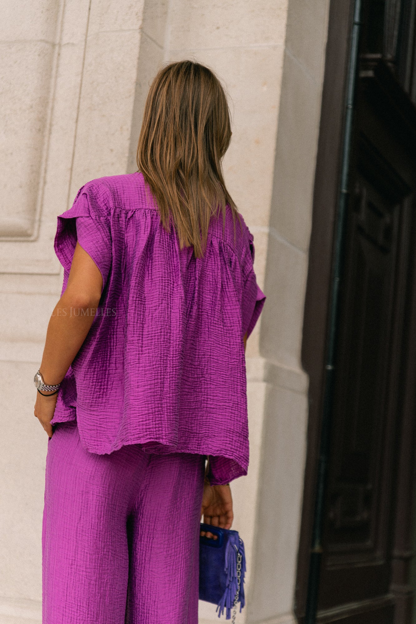Chemise Celia SS magenta