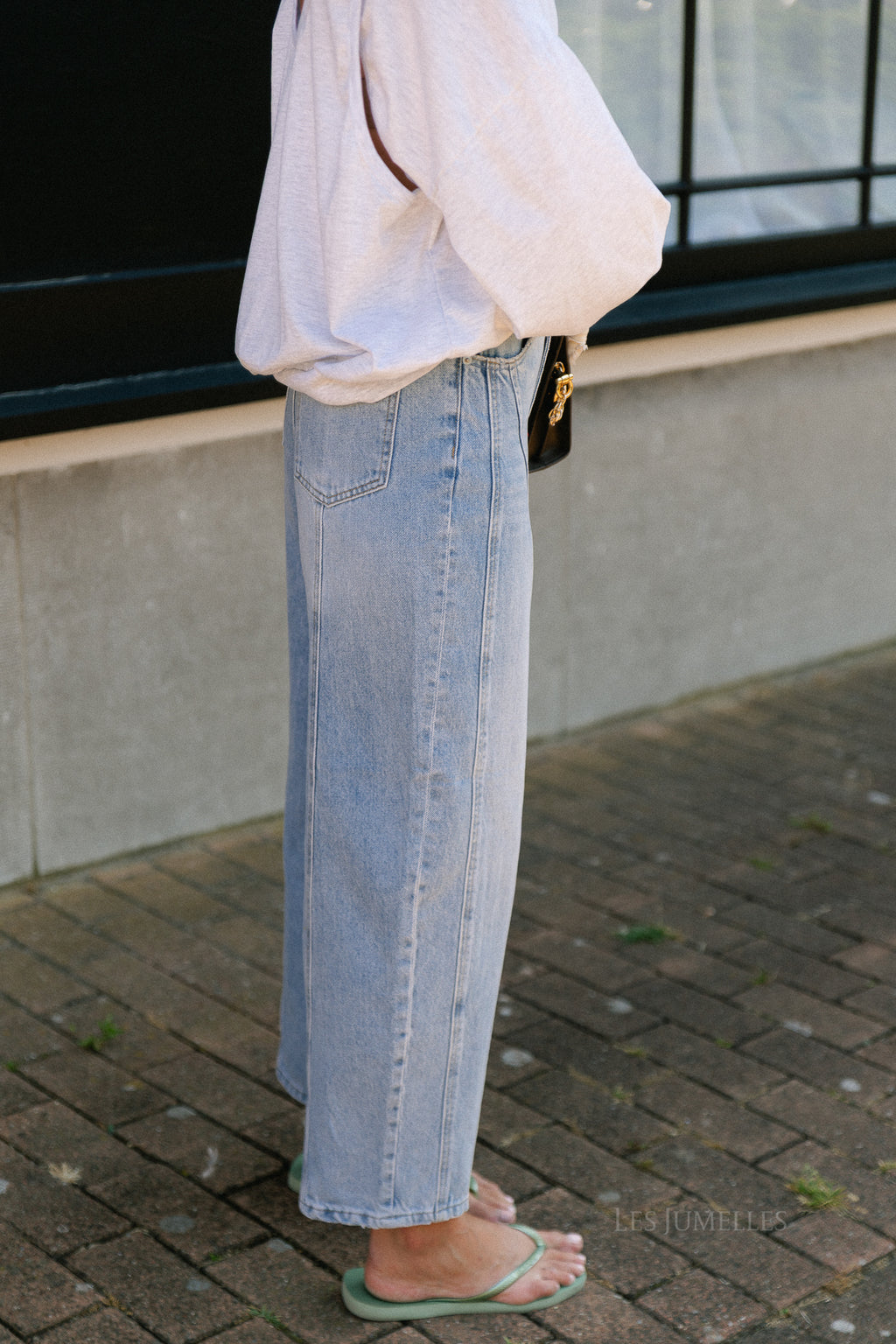 YASSky HW barrel jeans light blue denim
