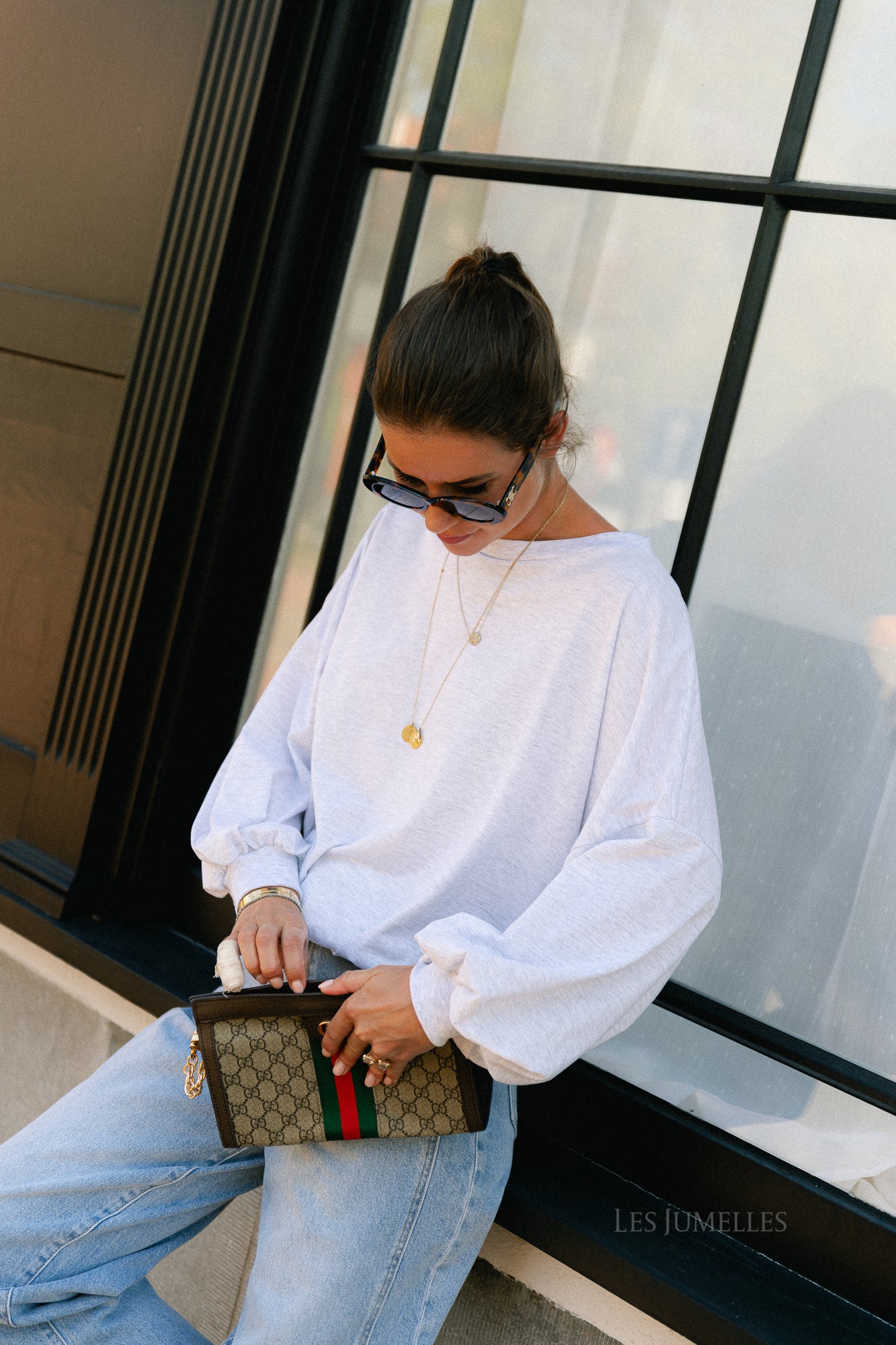 Selma sweater light grey melange