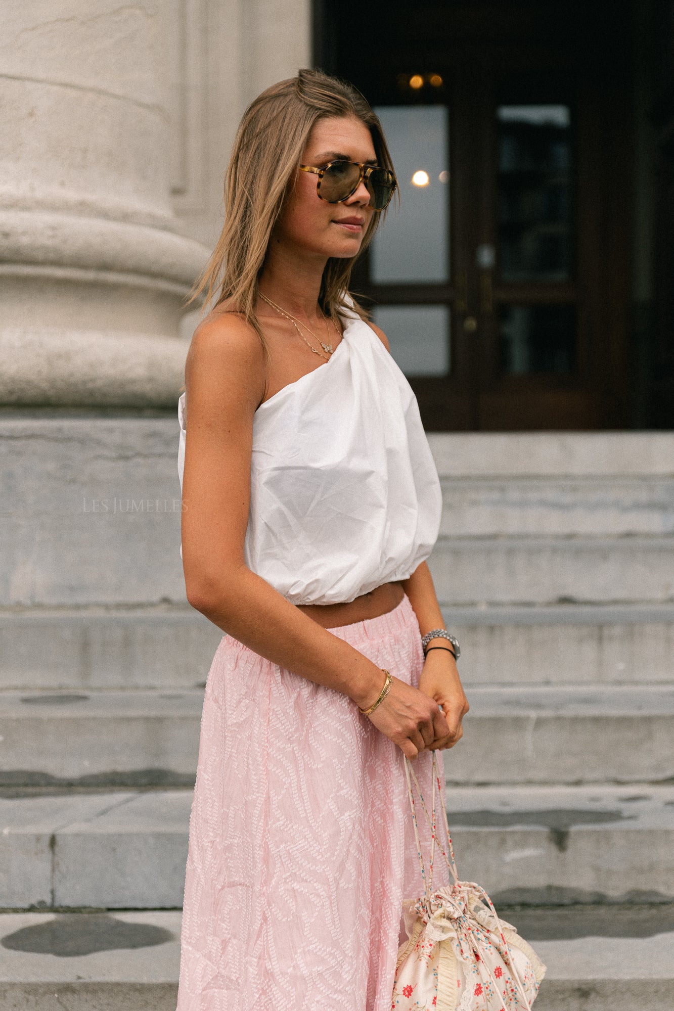 Fran one shoulder top wit