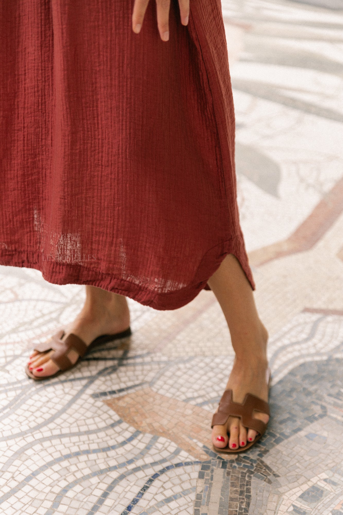 Judith Off-Shoulder-Kleid Weinrot