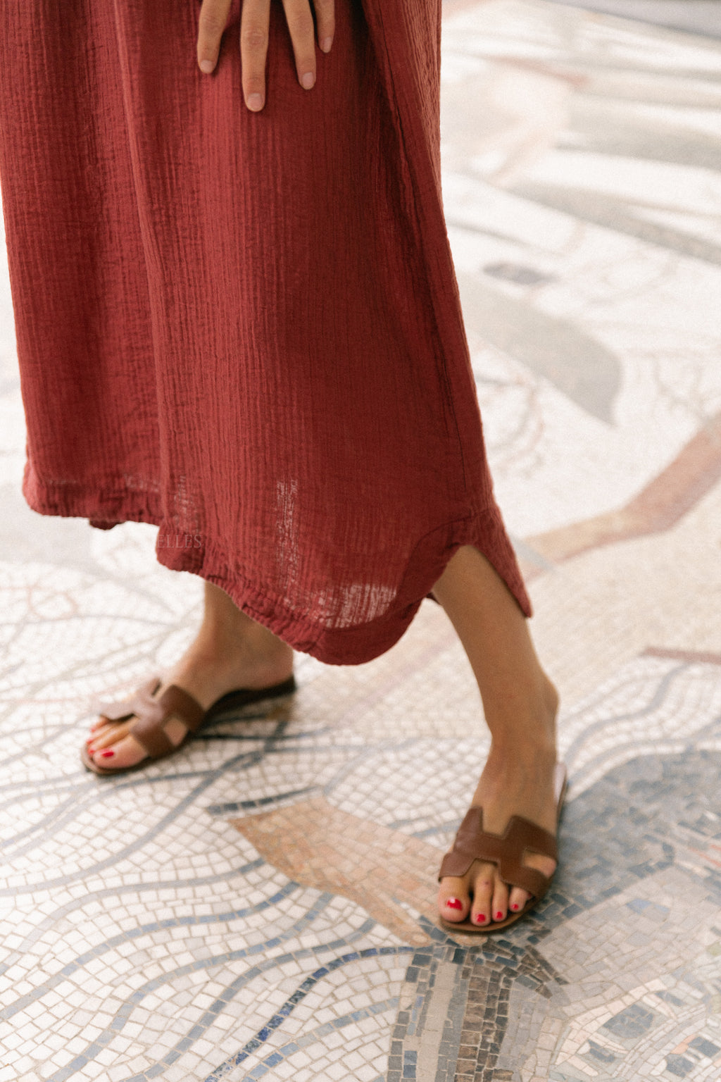 Judith Off-Shoulder-Kleid Weinrot