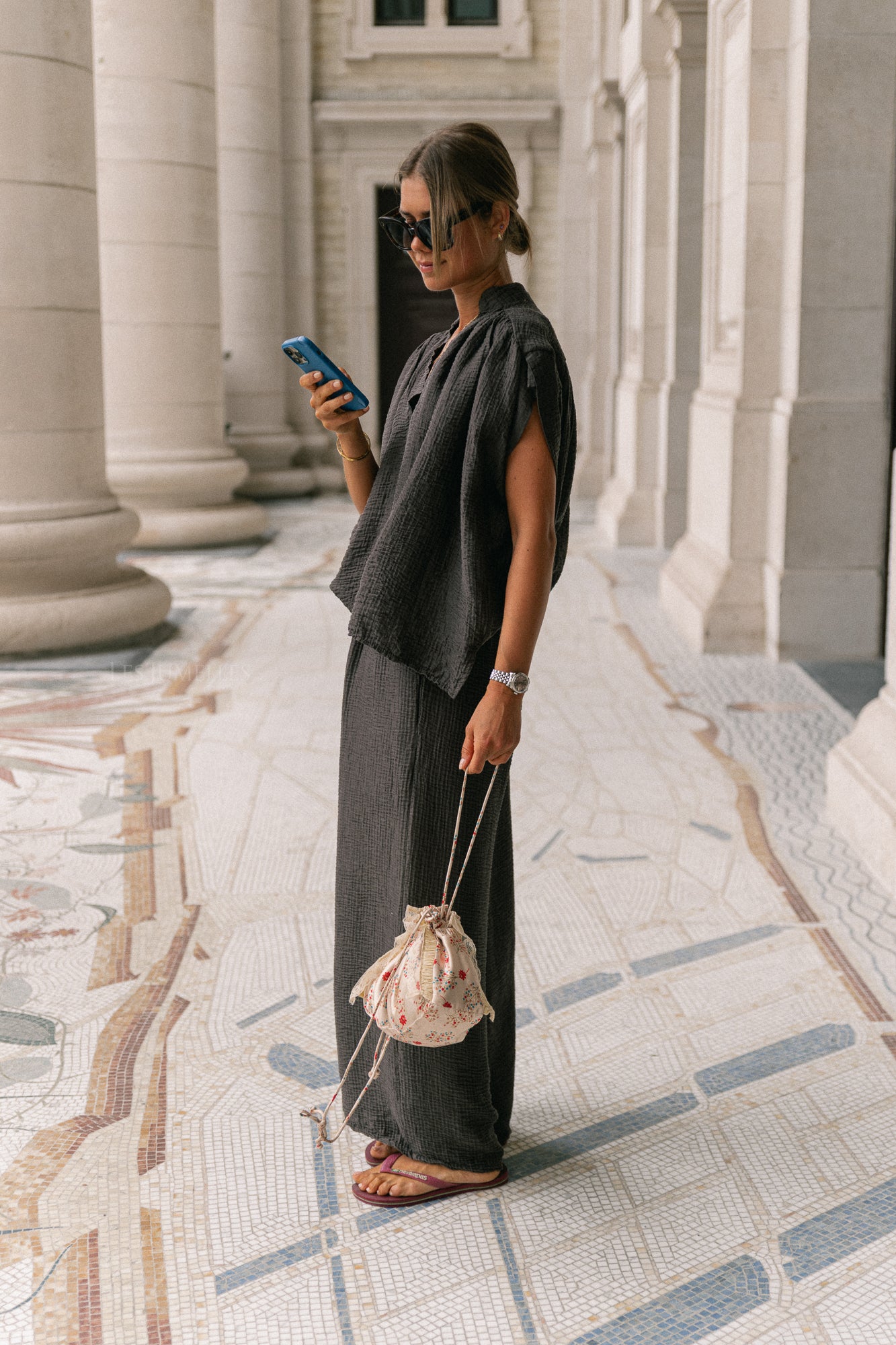 Celia wide pants brown
