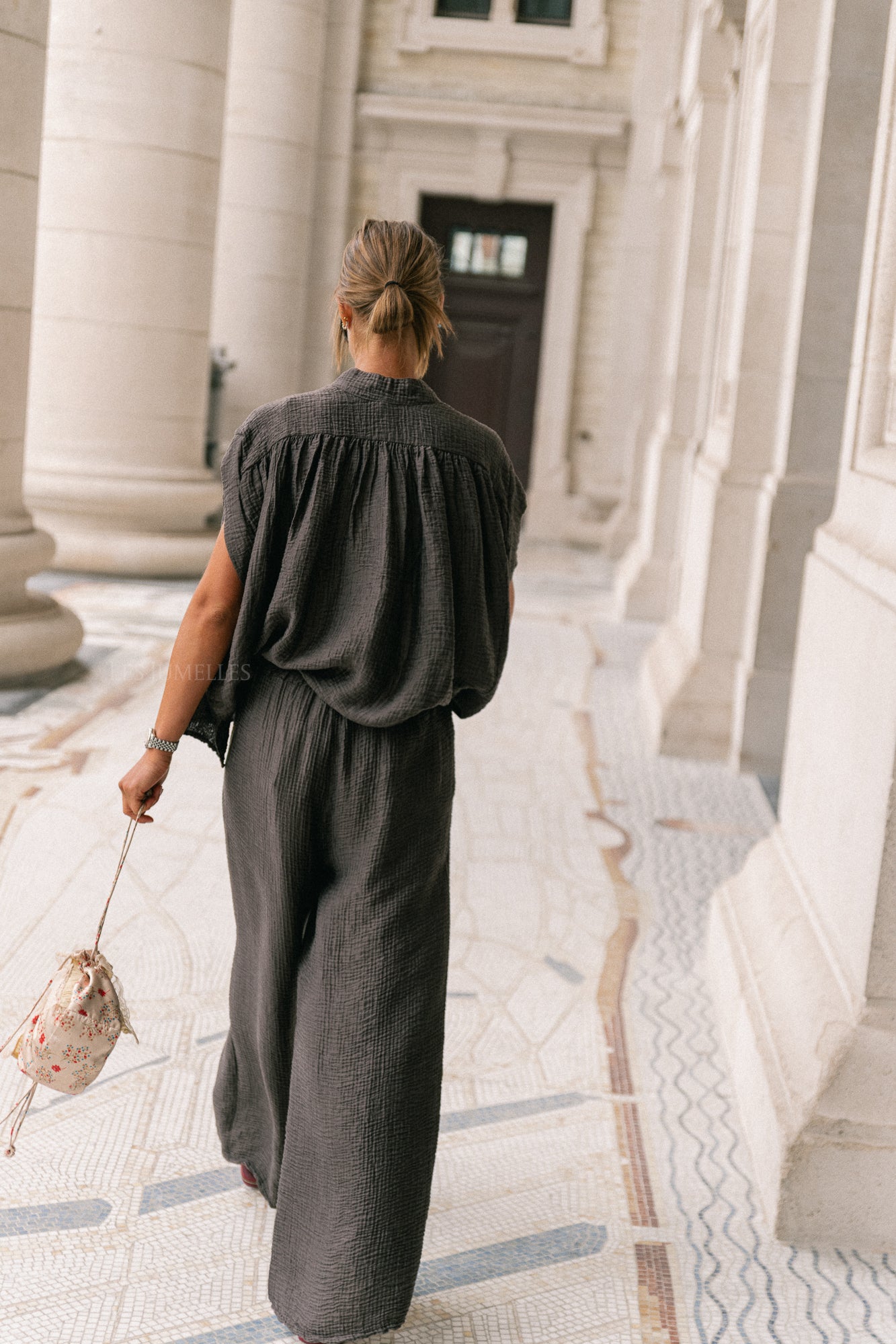Celia wide pants brown