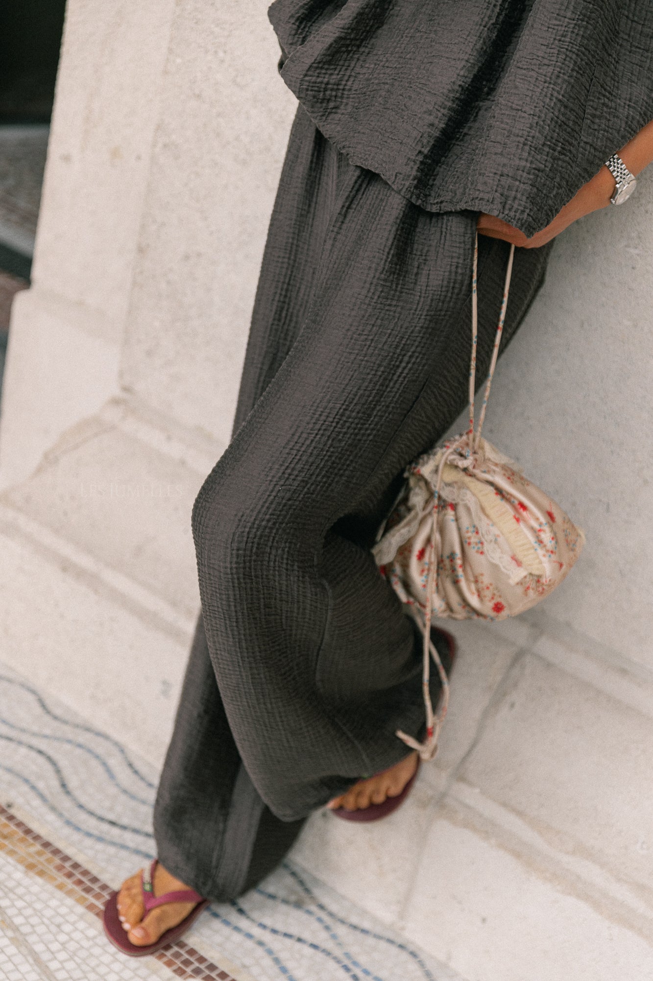 Celia wide pants brown