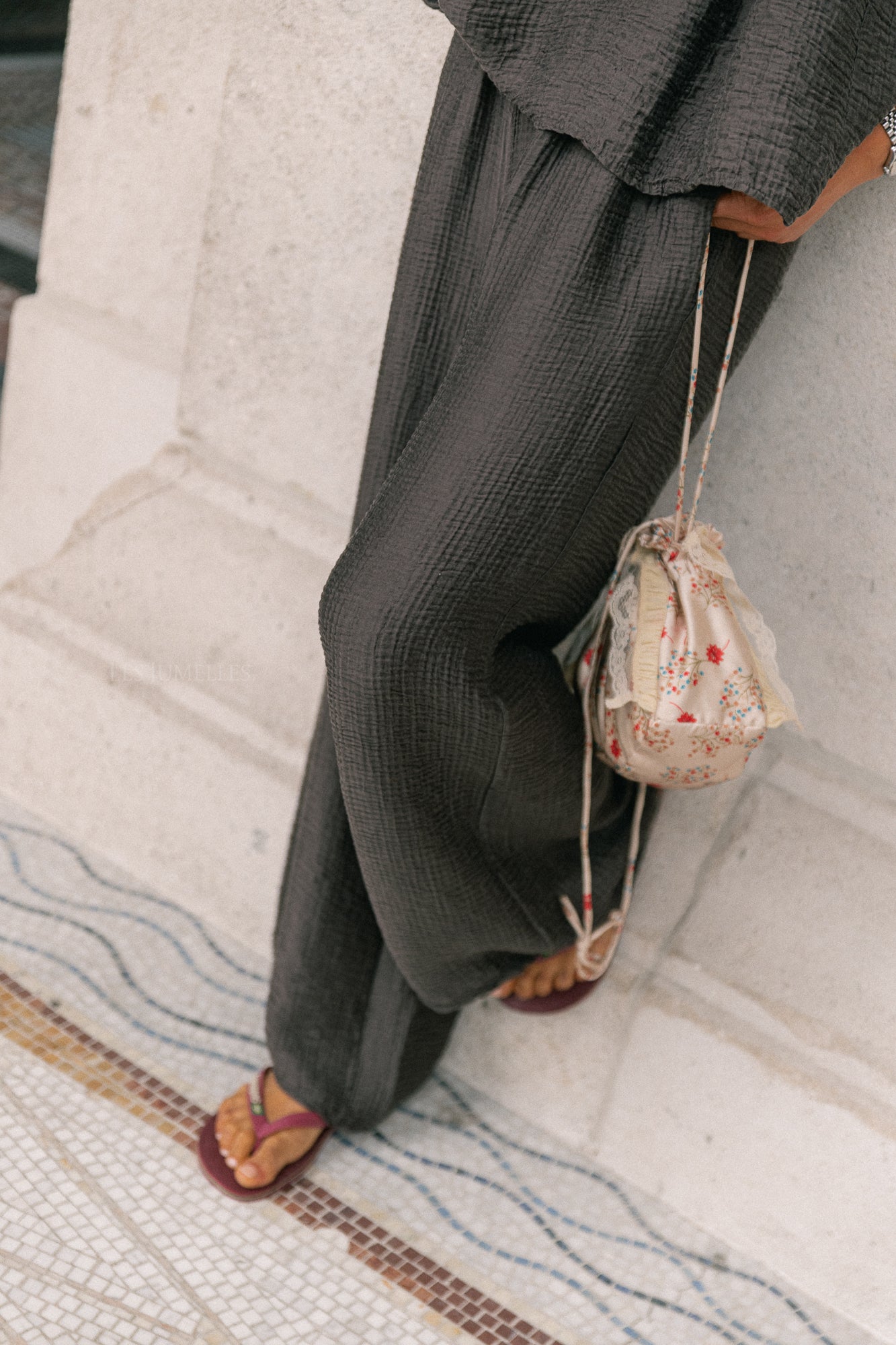 Celia wide pants brown