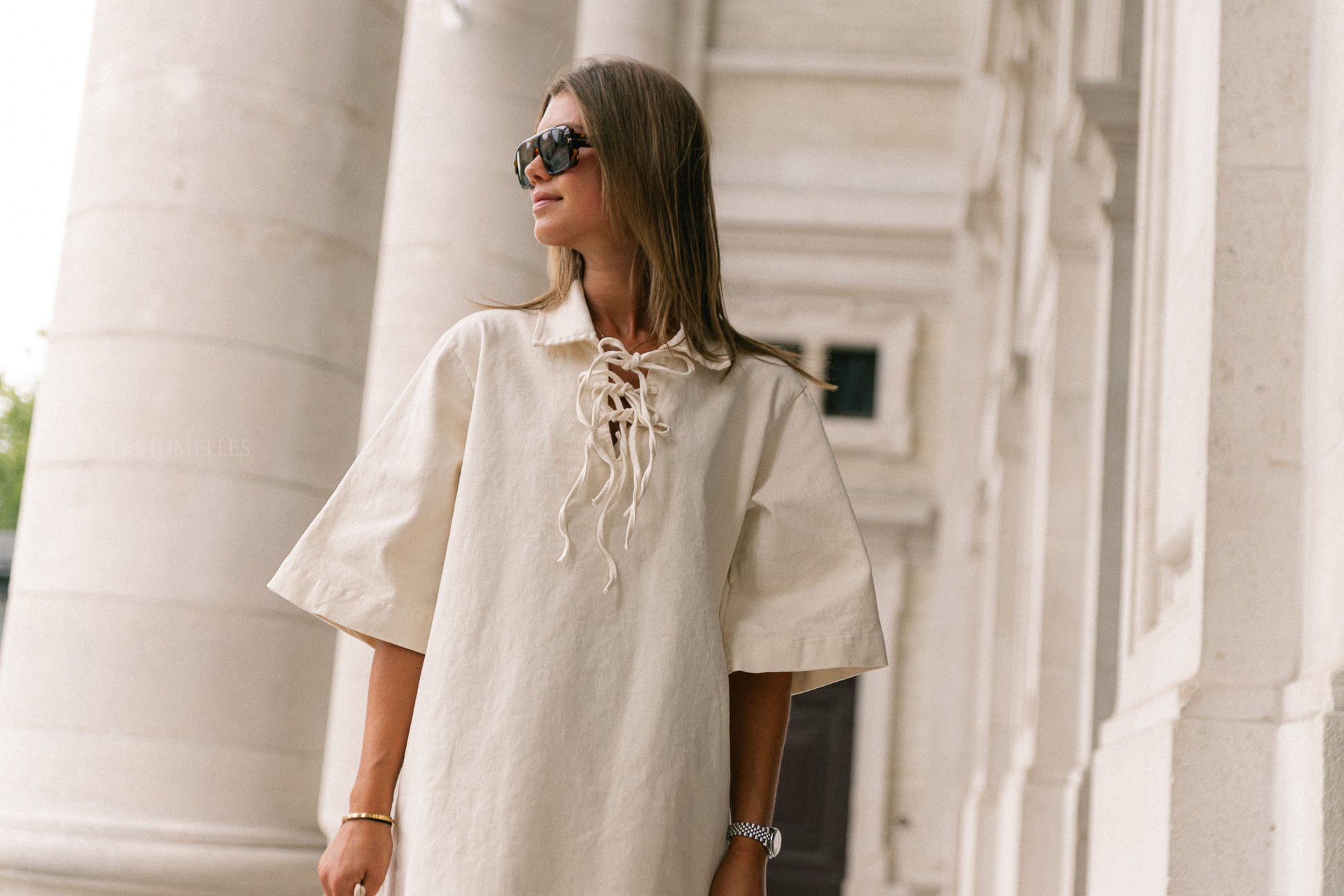 Leonie Kleid in Ecru