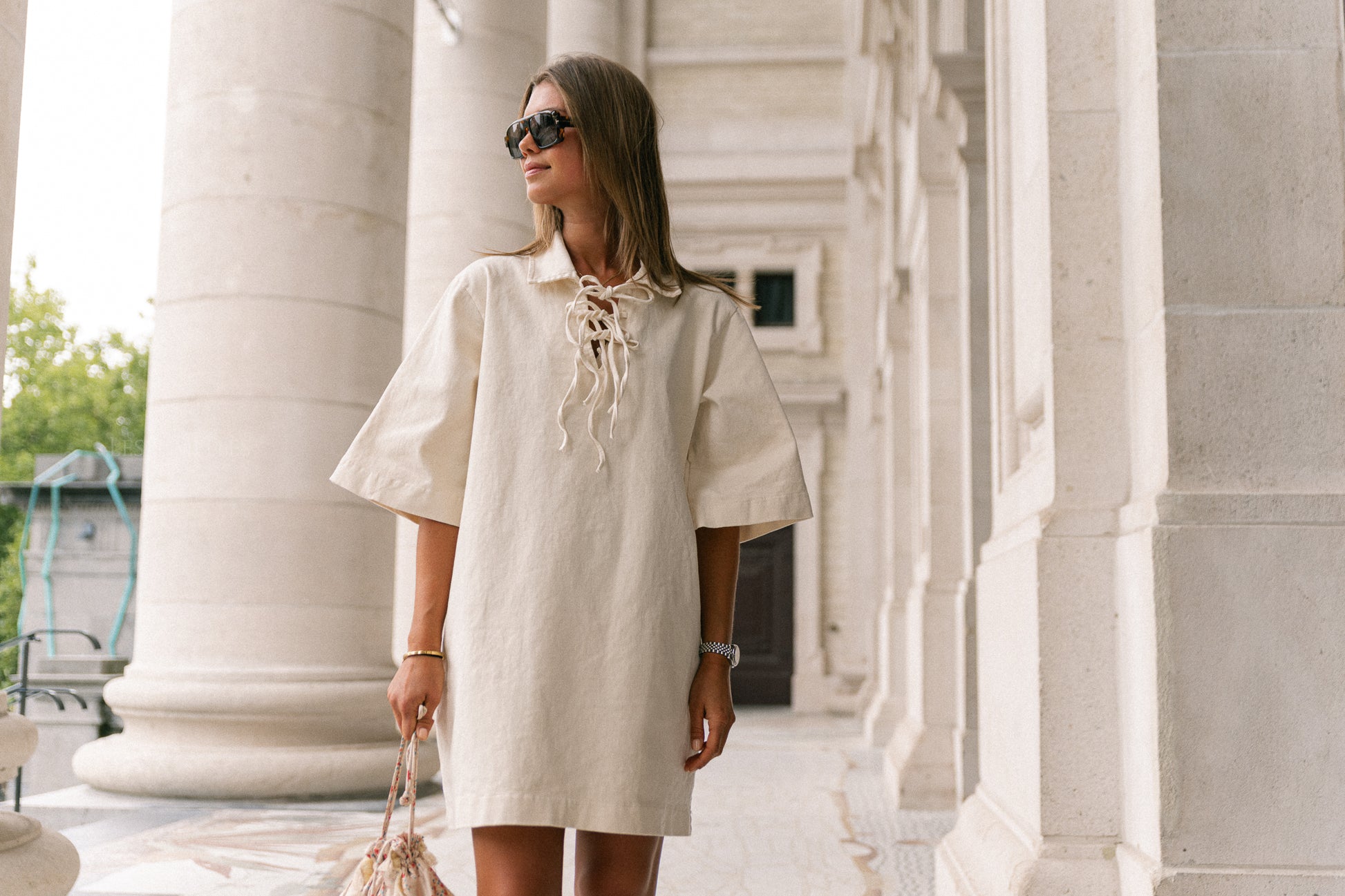 Leonie Kleid in Ecru