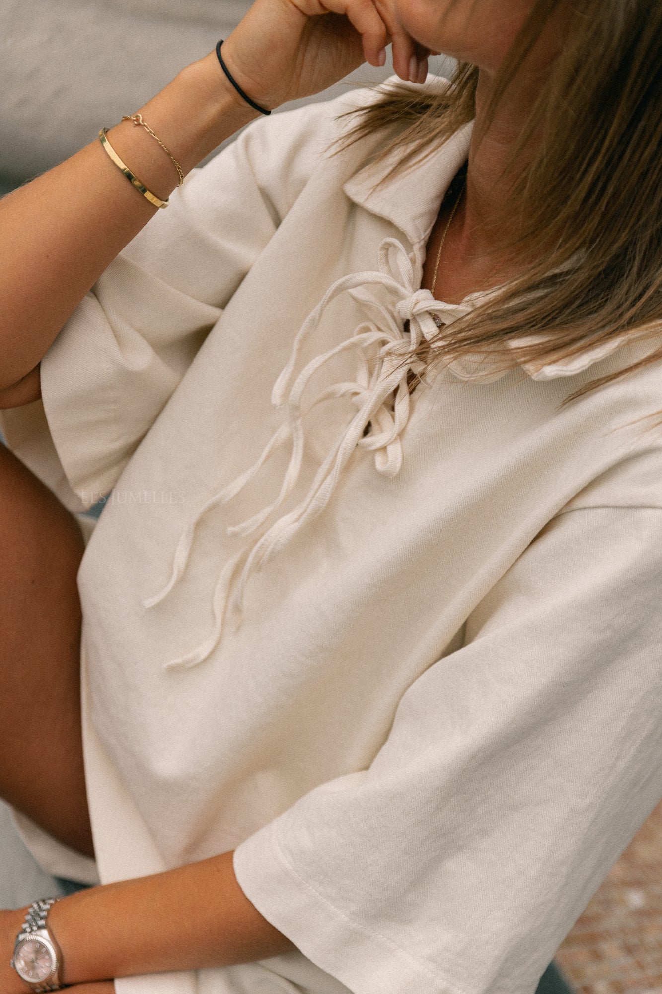 Leonie Kleid in Ecru