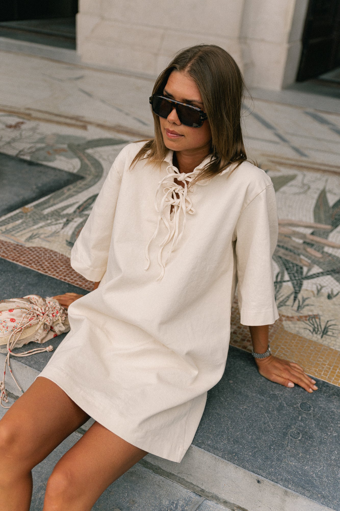 Leonie Kleid in Ecru